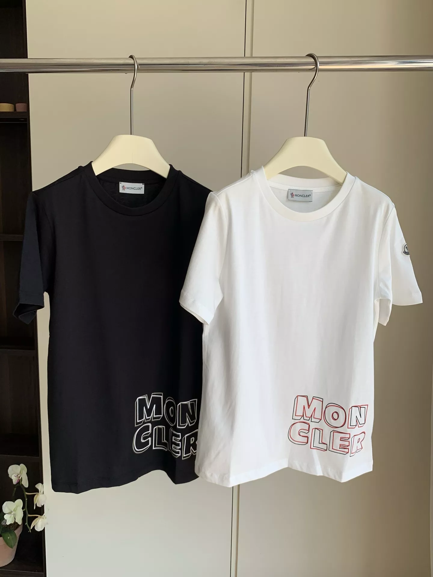 몽클레어 겹침 레터링 프린트 아동 반팔 탑 상세 이미지 9