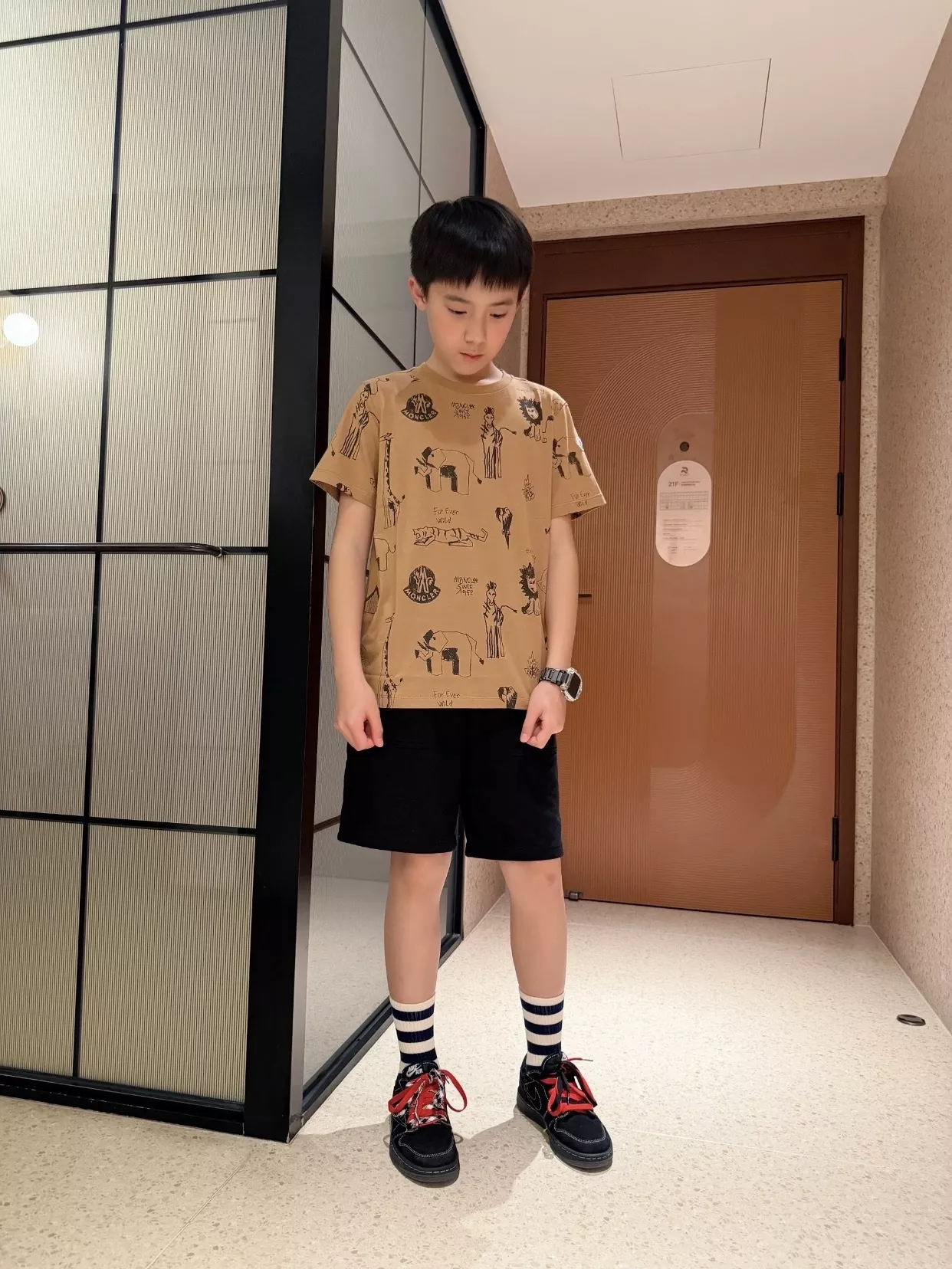 몽클레어 동물 그래픽 드로잉 코튼 상의 상세 이미지 21