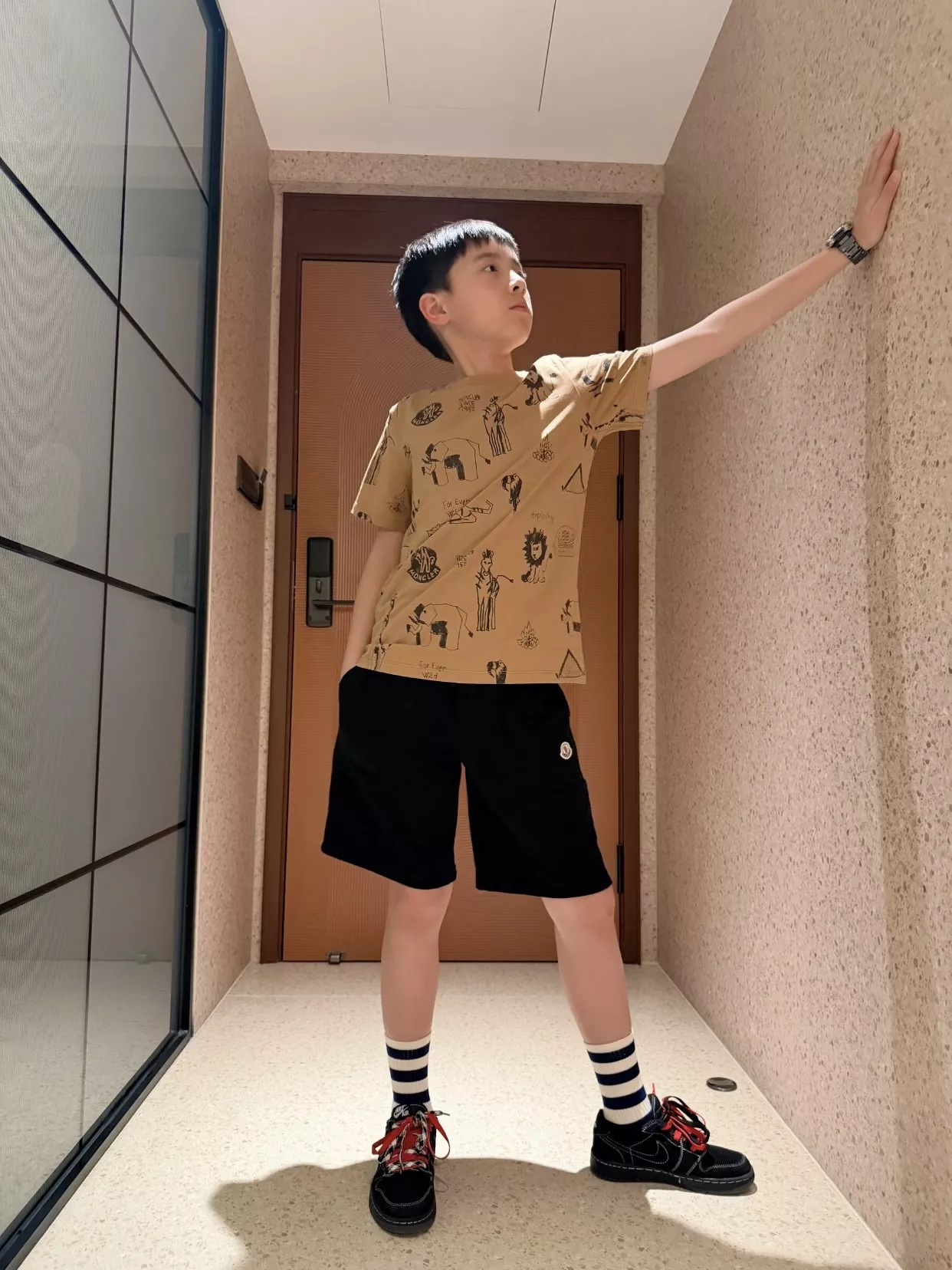 몽클레어 동물 그래픽 드로잉 코튼 상의 상세 이미지 20