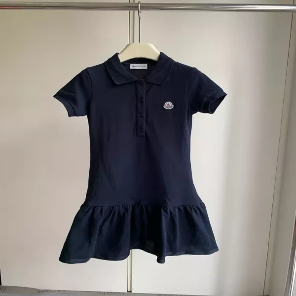 몽클레어 아동 폴로 칼라 원피스