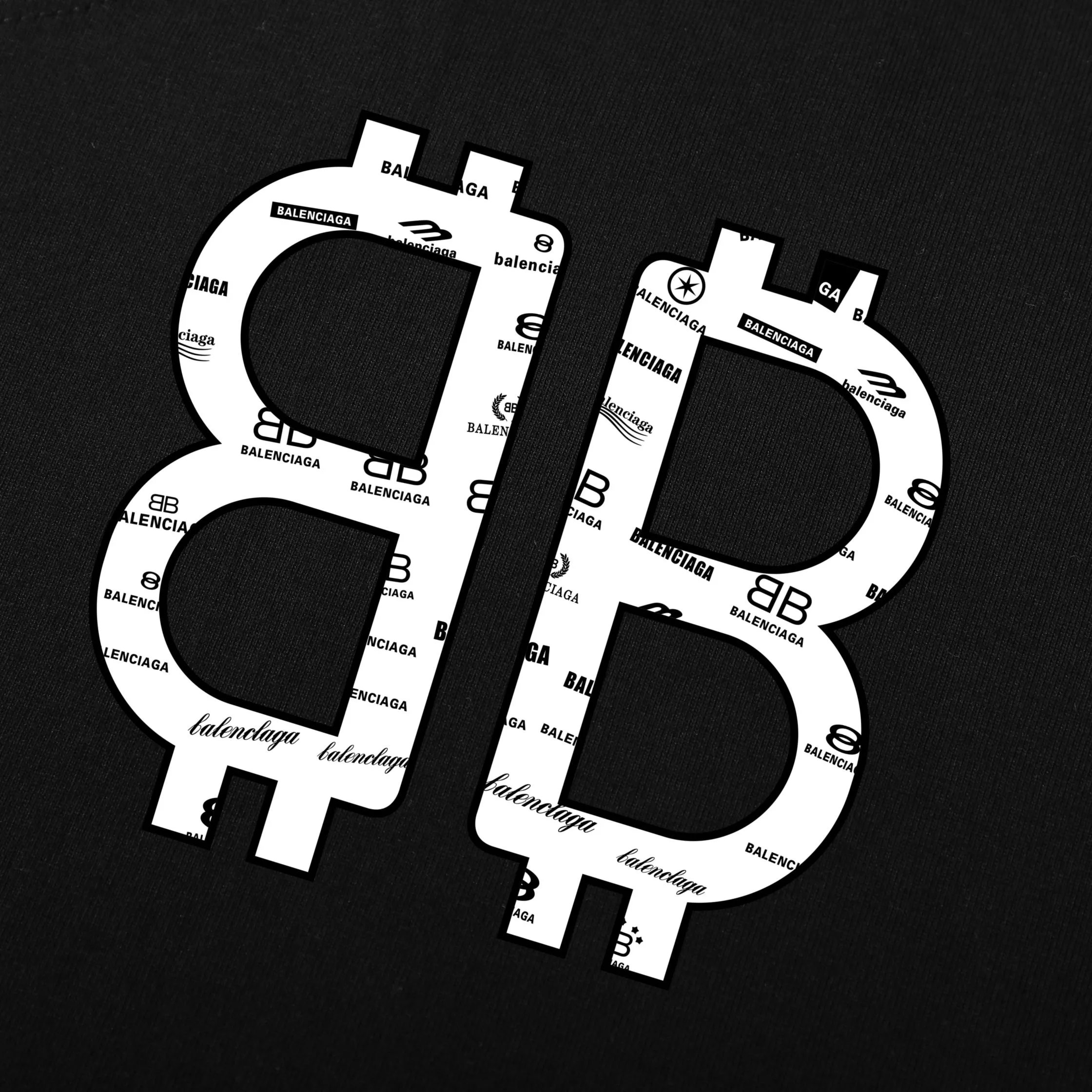 발렌시아가 프린트 코튼 반팔 상의 상세 이미지 6