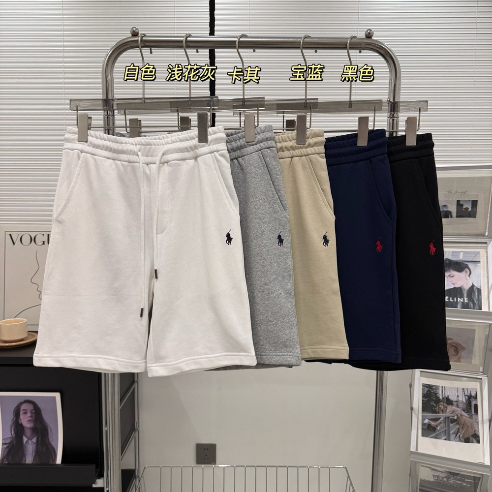 랄프로렌 자수 로고 코튼 트레이닝 쇼츠