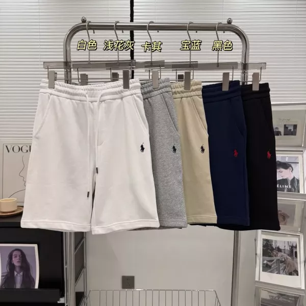 랄프로렌 자수 로고 코튼 트레이닝 쇼츠