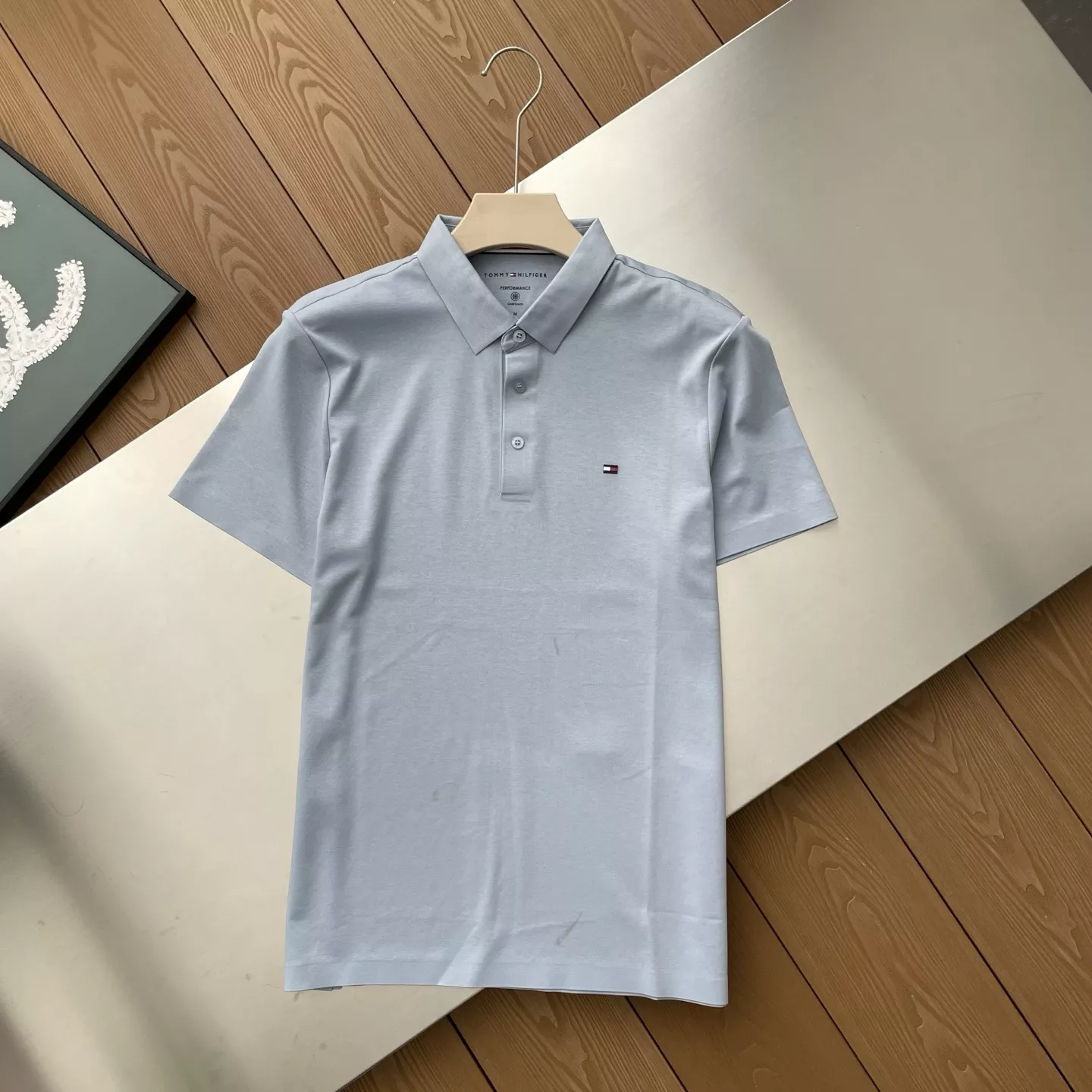 타미힐피거 삼색 플래그 포인트 폴로 상의 상세 이미지 4