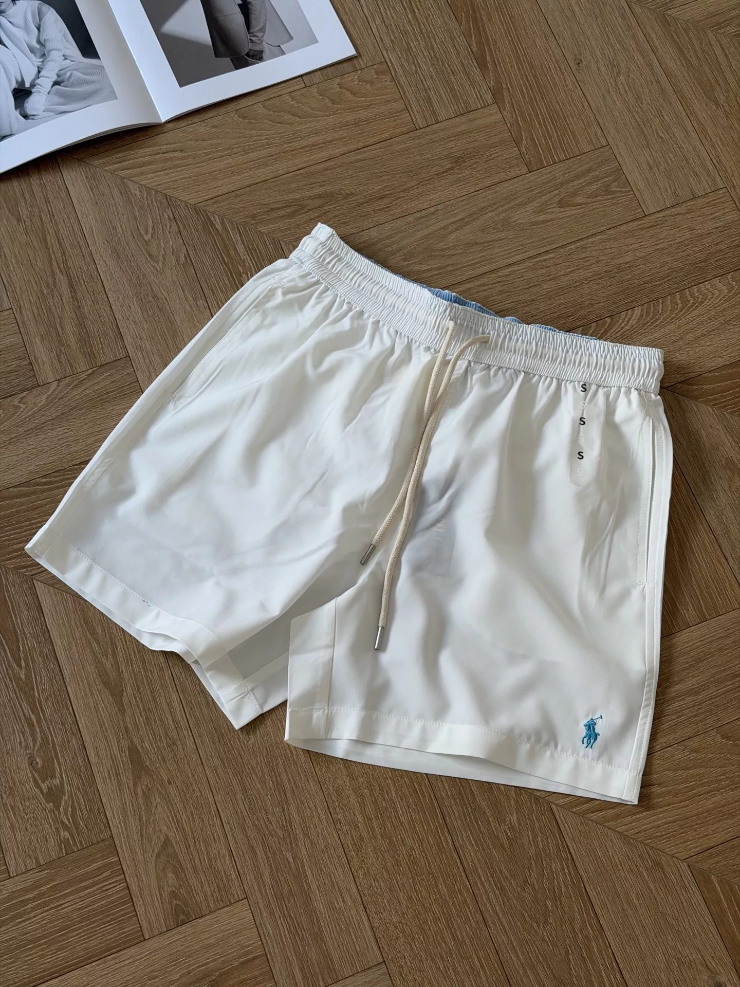 랄프로렌 트래블러 자수 로고 비치 쇼츠 상세 이미지 2