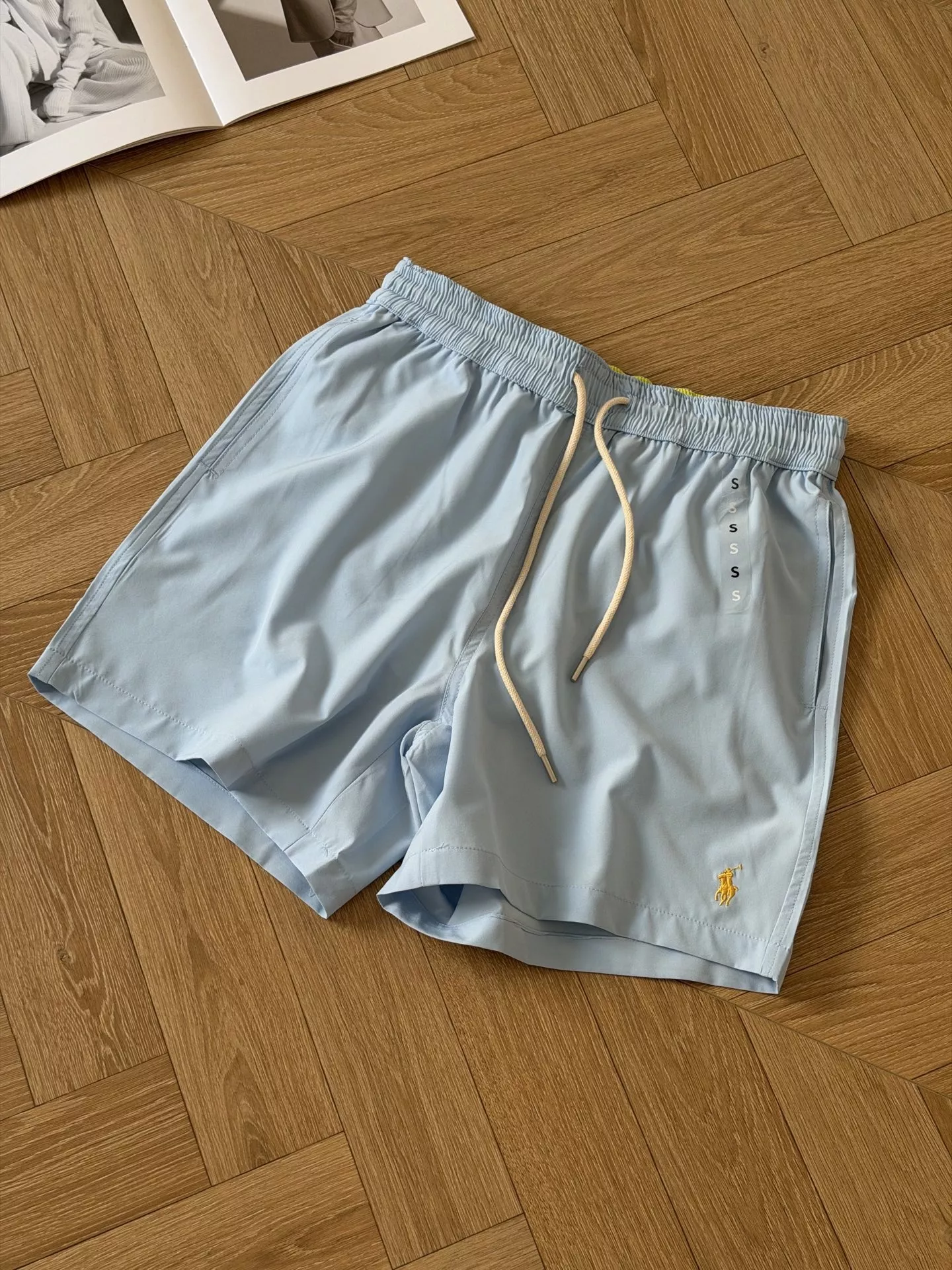 랄프로렌 트래블러 자수 로고 비치 쇼츠 상세 이미지 3