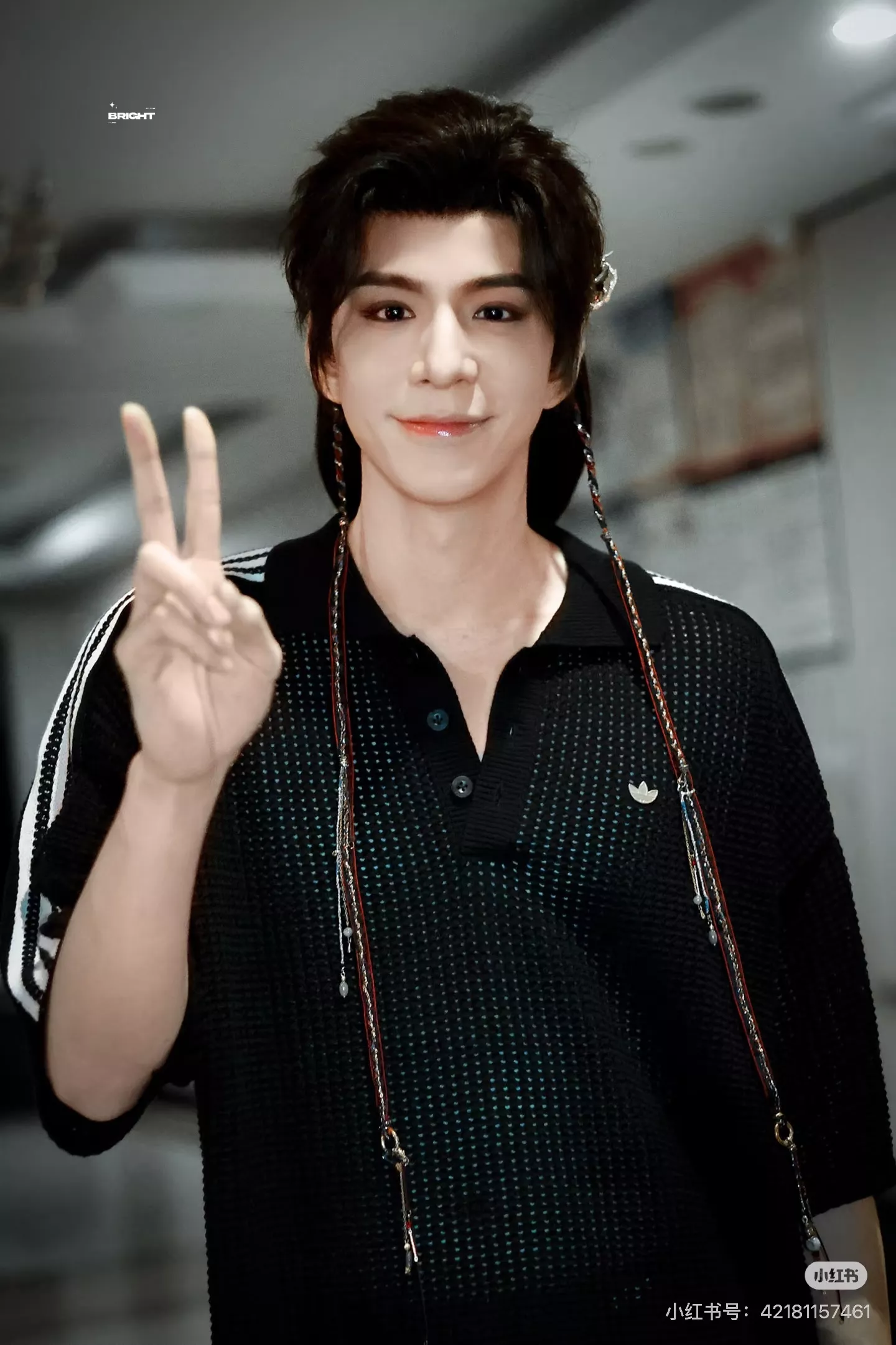 아디다스 삼선 포인트 메쉬 폴로 상의 상세 이미지 13