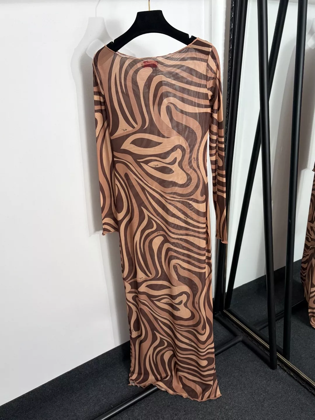 에밀리오푸치 불규칙 웨이브 프린트 메쉬 드레스 상세 이미지 6