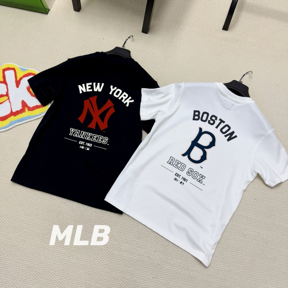 뉴에라 MLB 팀 로고 루즈핏 반팔 상의