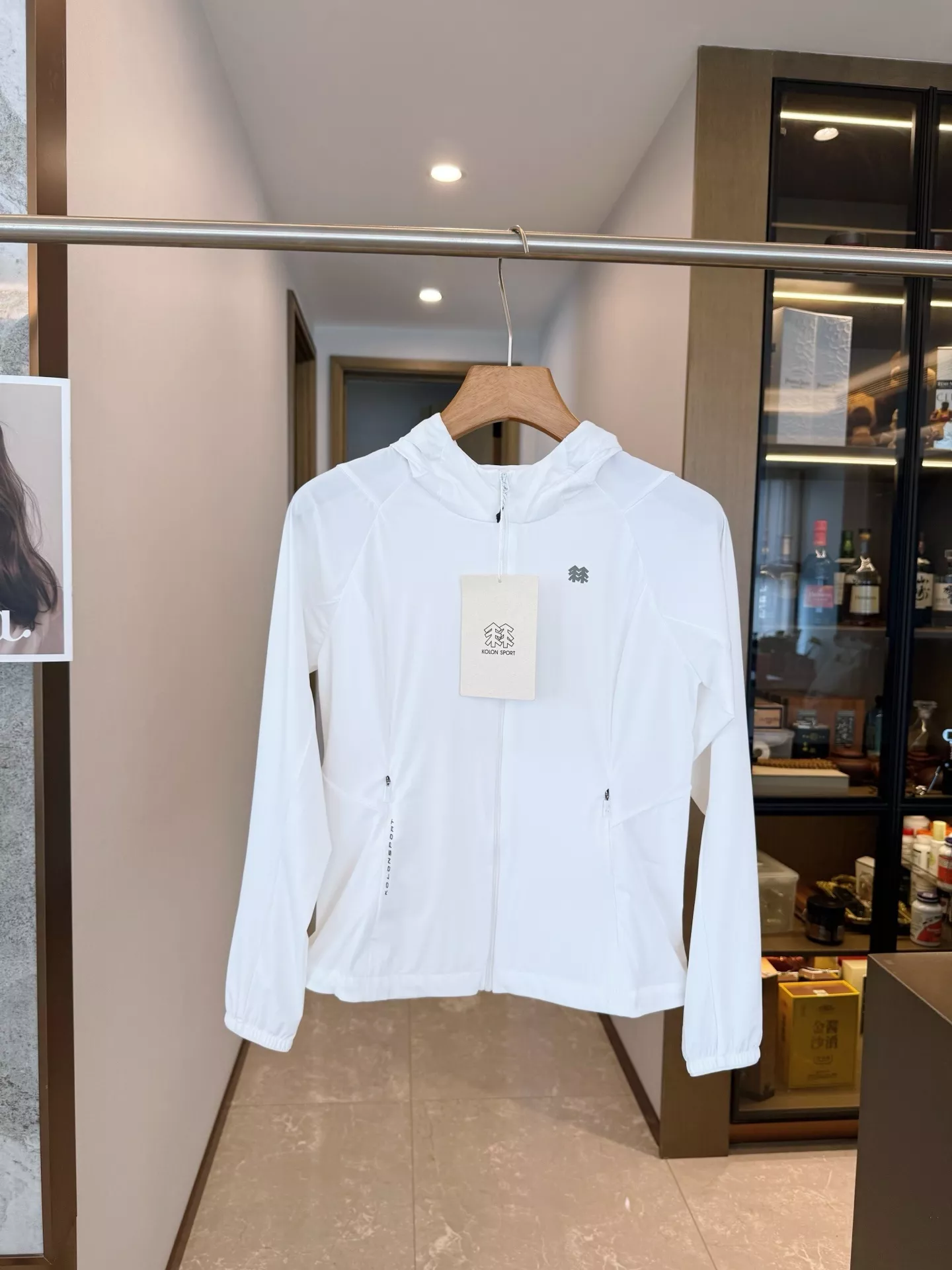 코오롱스포츠 냉감 후드 집업 아우터 상세 이미지 12