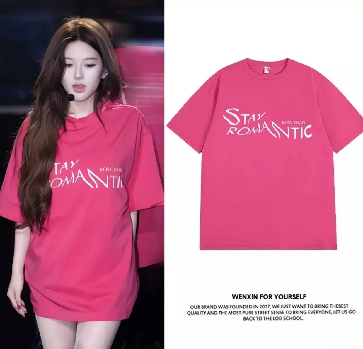 노브랜드 콘서트 무드 라즈베리 컬러 반팔 티 상세 이미지 7