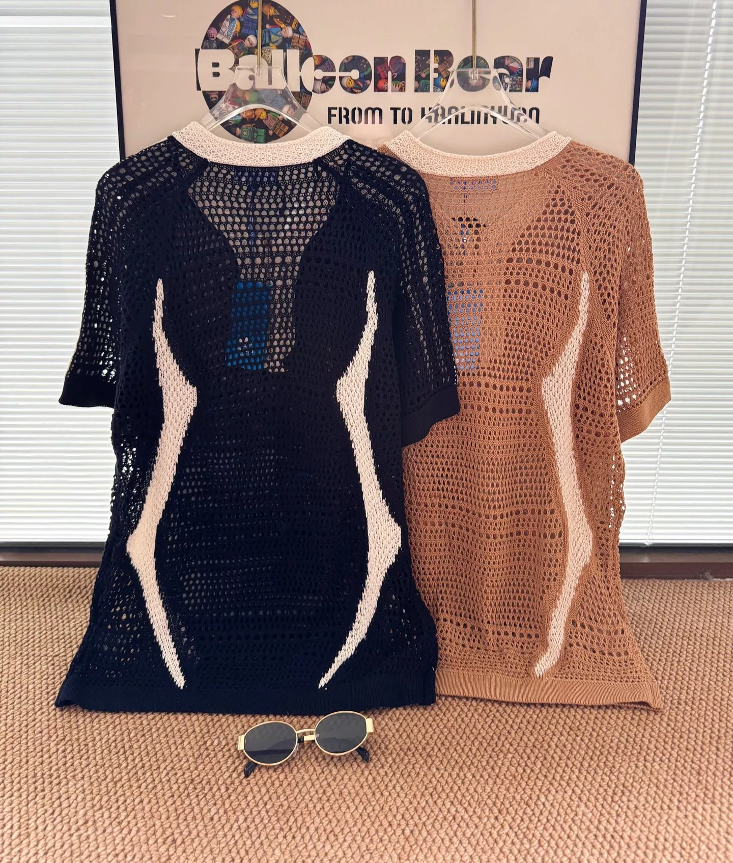 아디다스 클랏 협업 반집업 반소매 니트 탑 상세 이미지 2