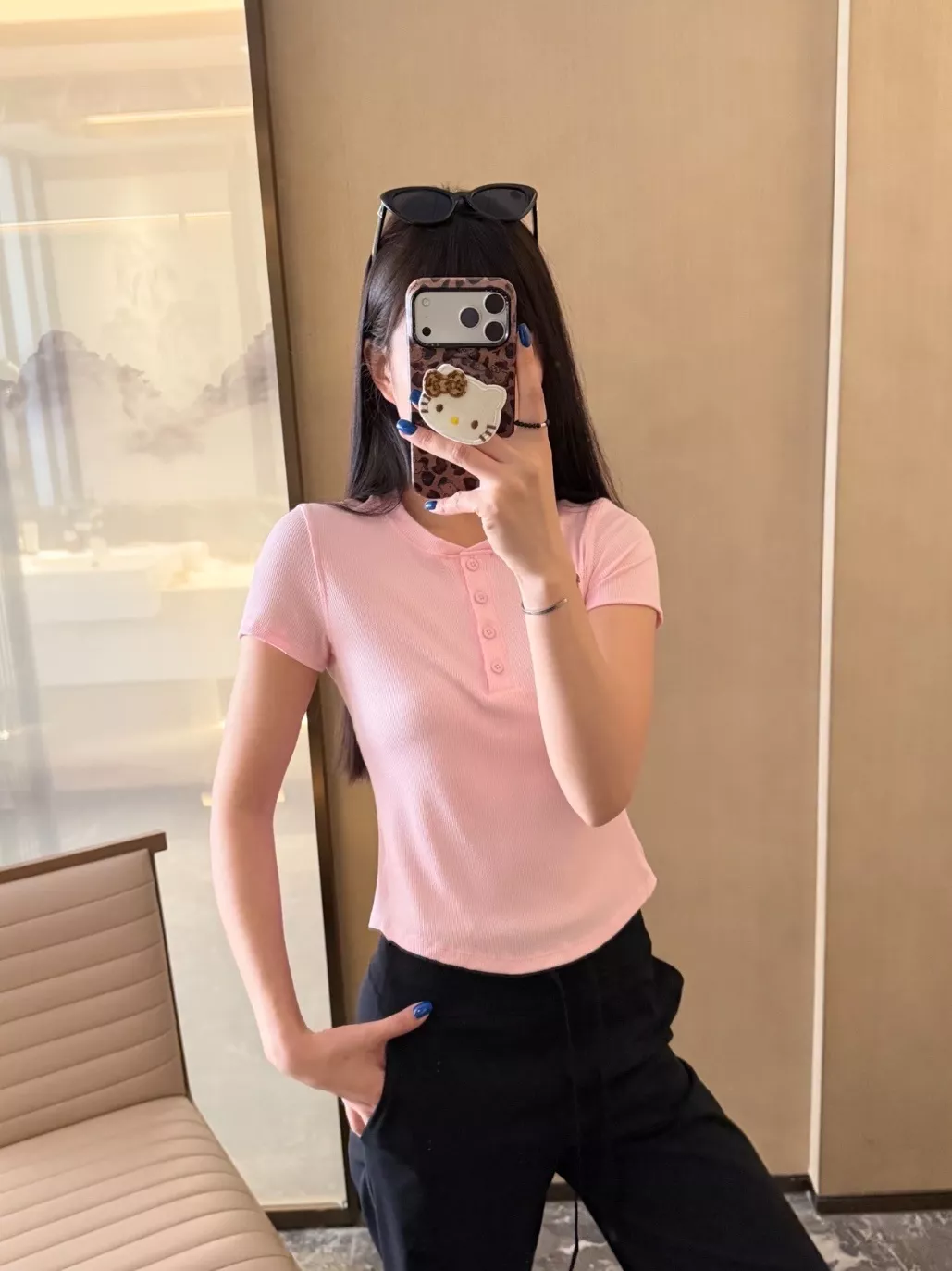 룰루레몬 버튼 헨리넥 요가 반팔 탑 상세 이미지 25
