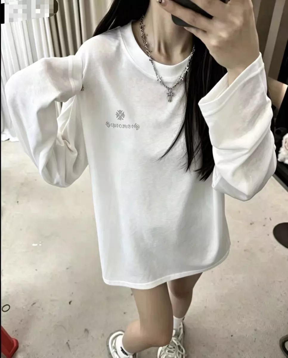 크롬하츠 크로스 장식 텐셀 썬커버 티셔츠 상세 이미지 25