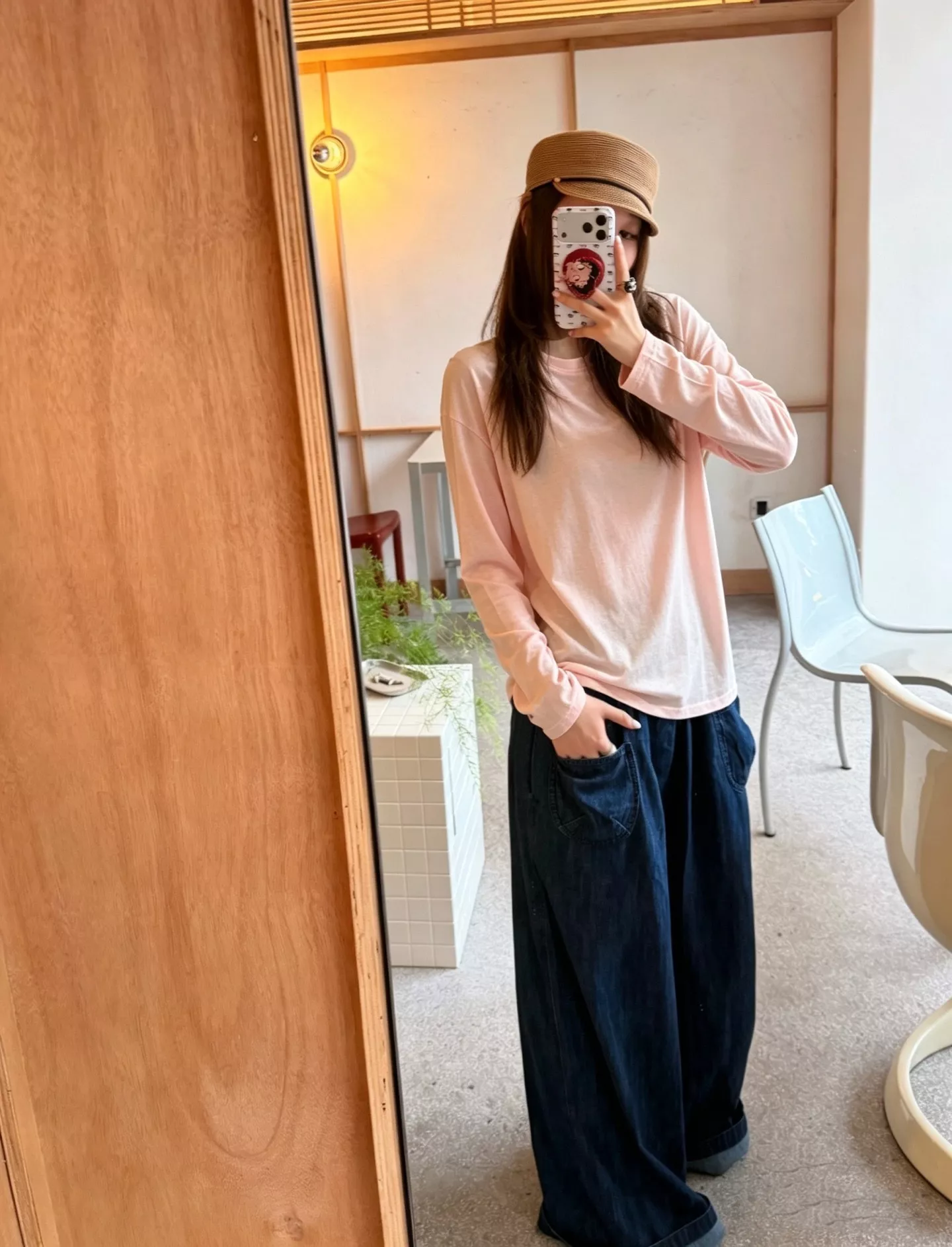 크롬하츠 크로스 장식 텐셀 썬커버 티셔츠 상세 이미지 27