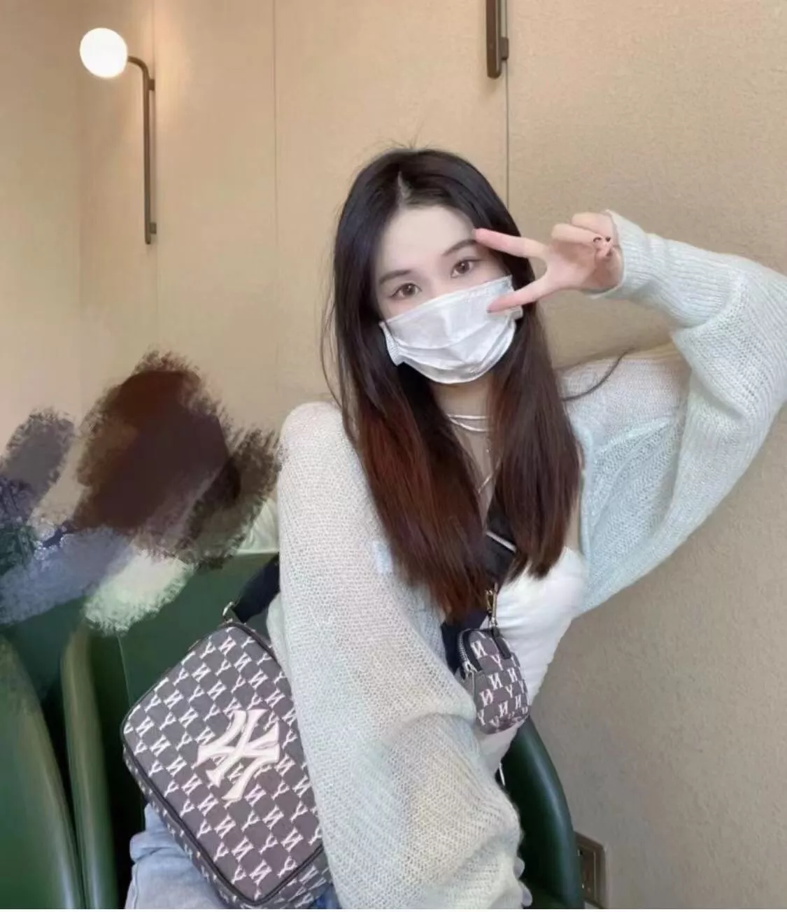 엠엘비 레트로 데님 패턴 투인원 숄더백 상세 이미지 11