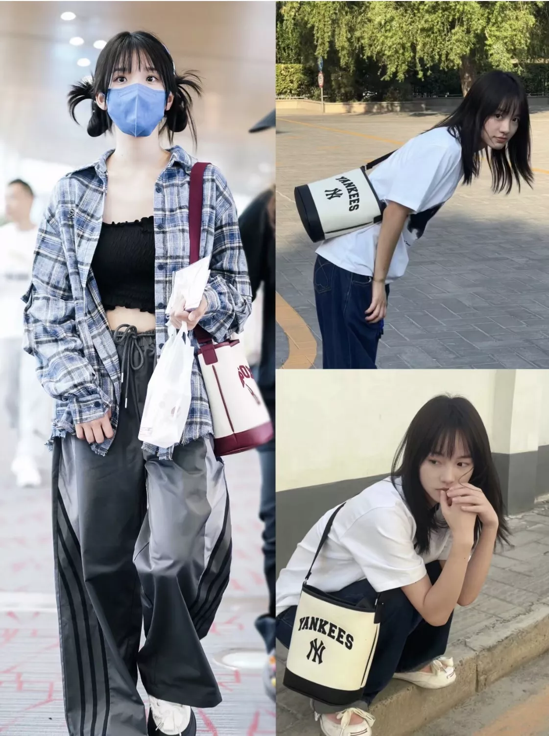 엠엘비 레트로 무드 자수 캔버스 숄더 겸 크로스 가방 상세 이미지 33