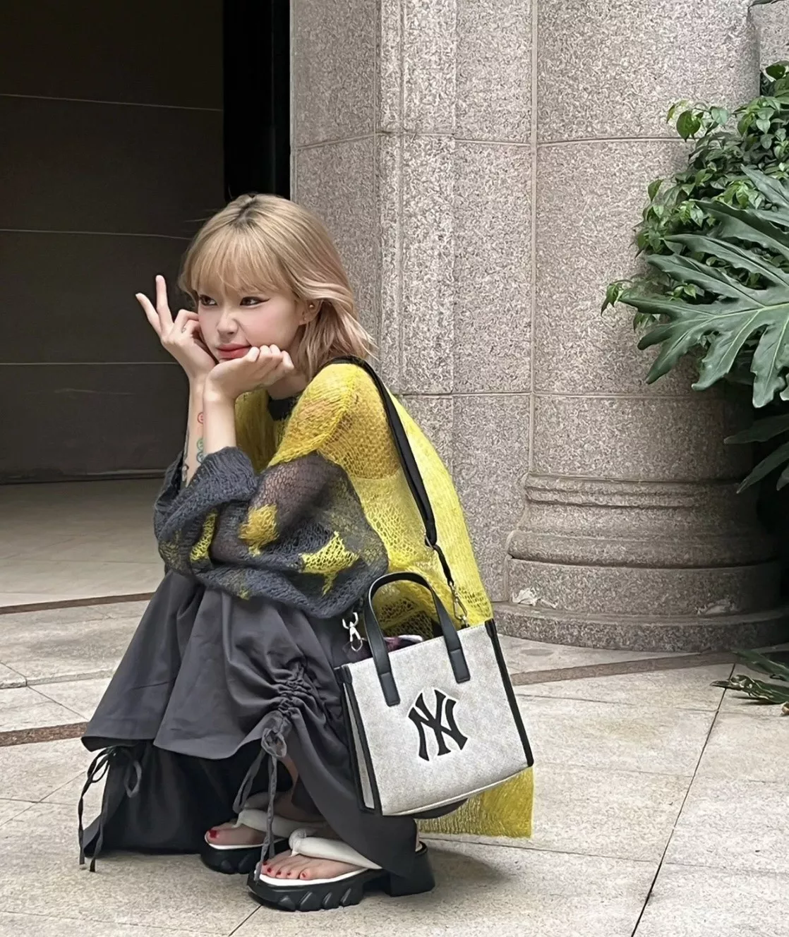 엠엘비 캔버스 자수 포인트 데일리 백 상세 이미지 19