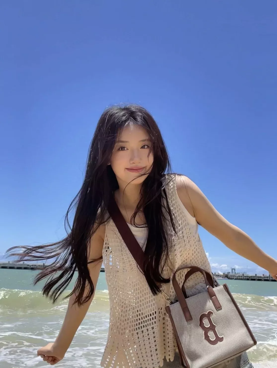 엠엘비 캔버스 자수 포인트 데일리 백 상세 이미지 22