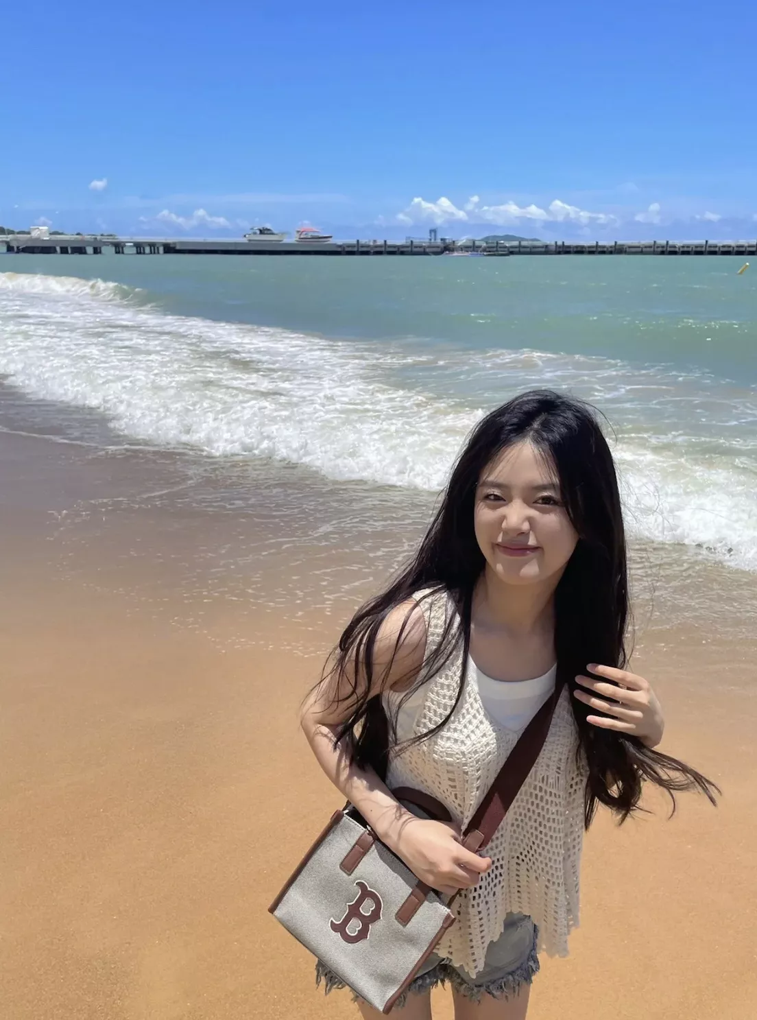 엠엘비 캔버스 자수 포인트 데일리 백 상세 이미지 25