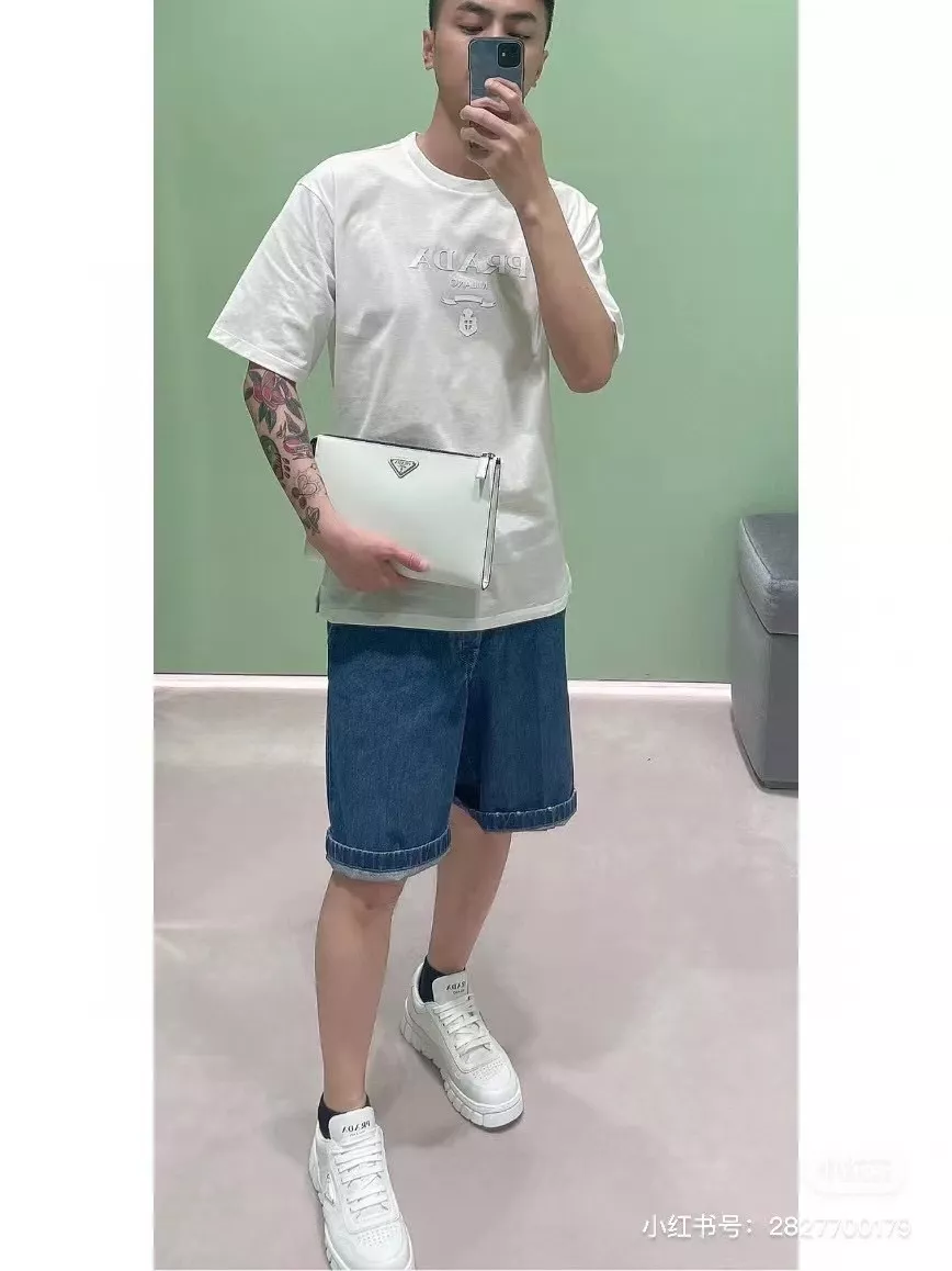 프라다 클래식 로고 포인트 반팔 상의 상세 이미지 20