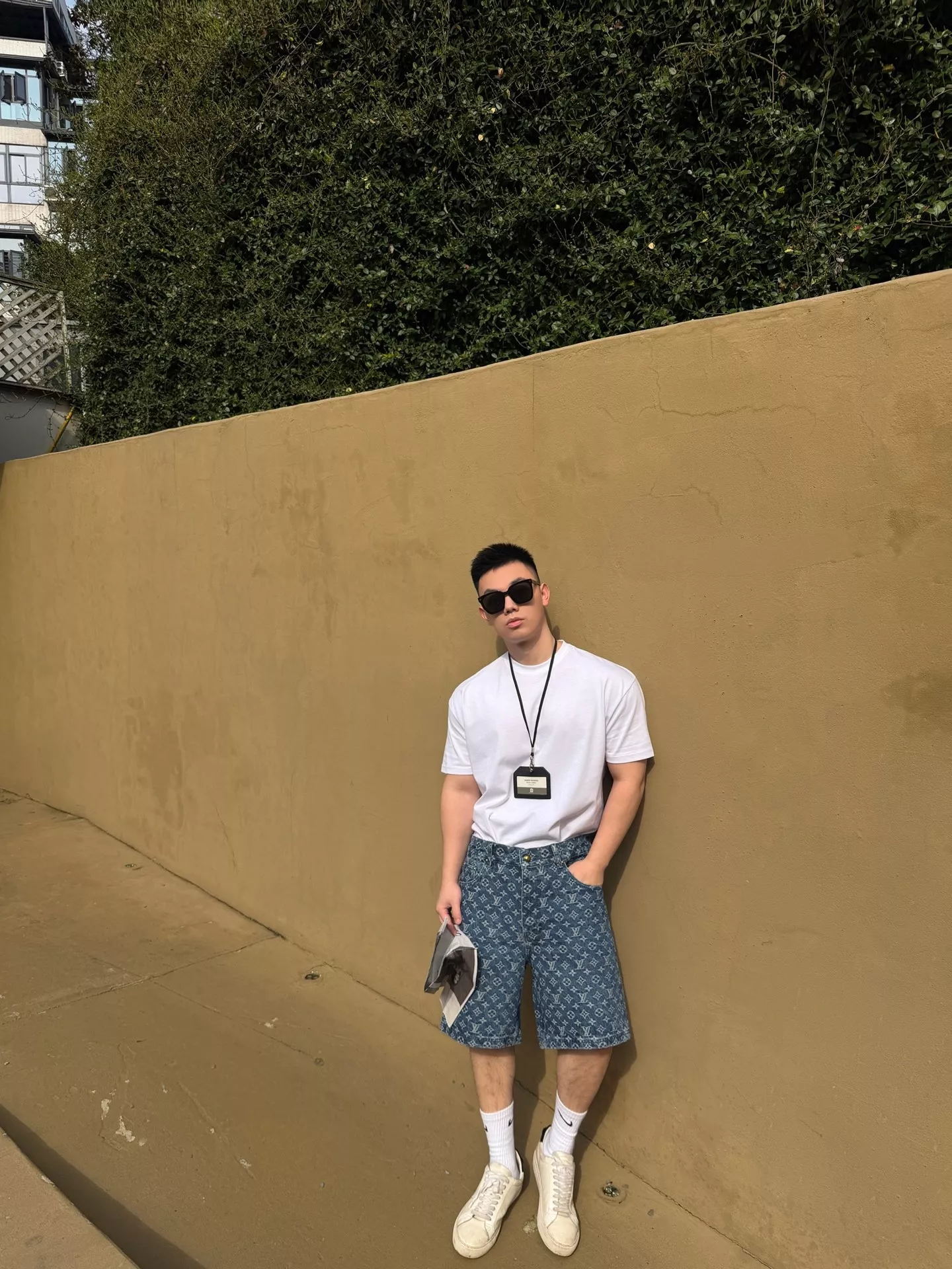 루이비통 모노그램 워싱 데님 반바지 상세 이미지 11