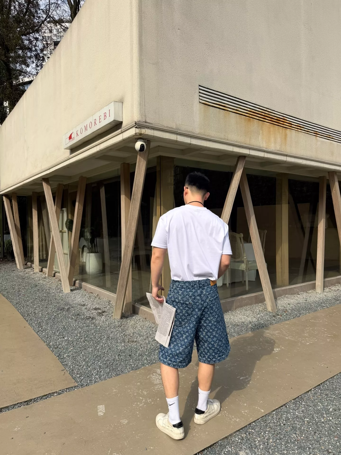 루이비통 모노그램 워싱 데님 반바지 상세 이미지 13