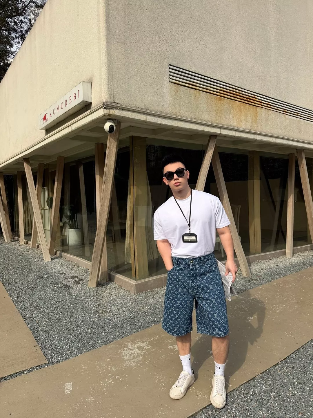 루이비통 모노그램 워싱 데님 반바지 상세 이미지 15