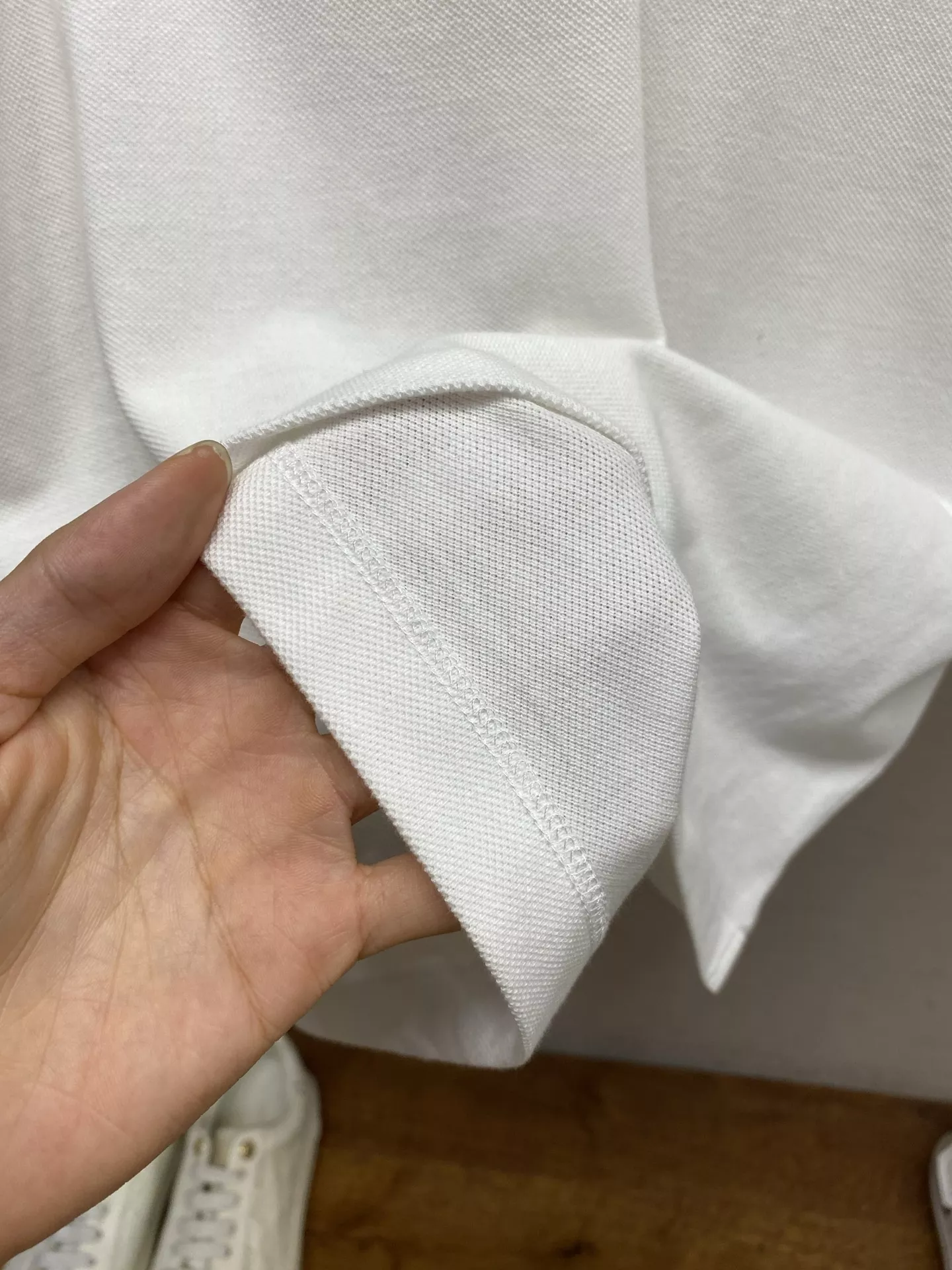 브루넬로쿠치넬리 벌집 짜임 코튼 폴로 탑 상세 이미지 8