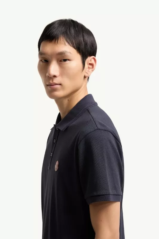 몽클레어 남성 로고 코튼 피케 폴로 상의 상세 이미지 12