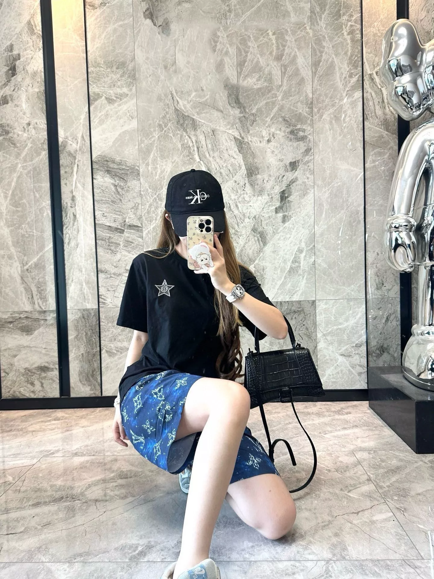 루이비통 모노그램 패턴 반바지 셋업 상세 이미지 15