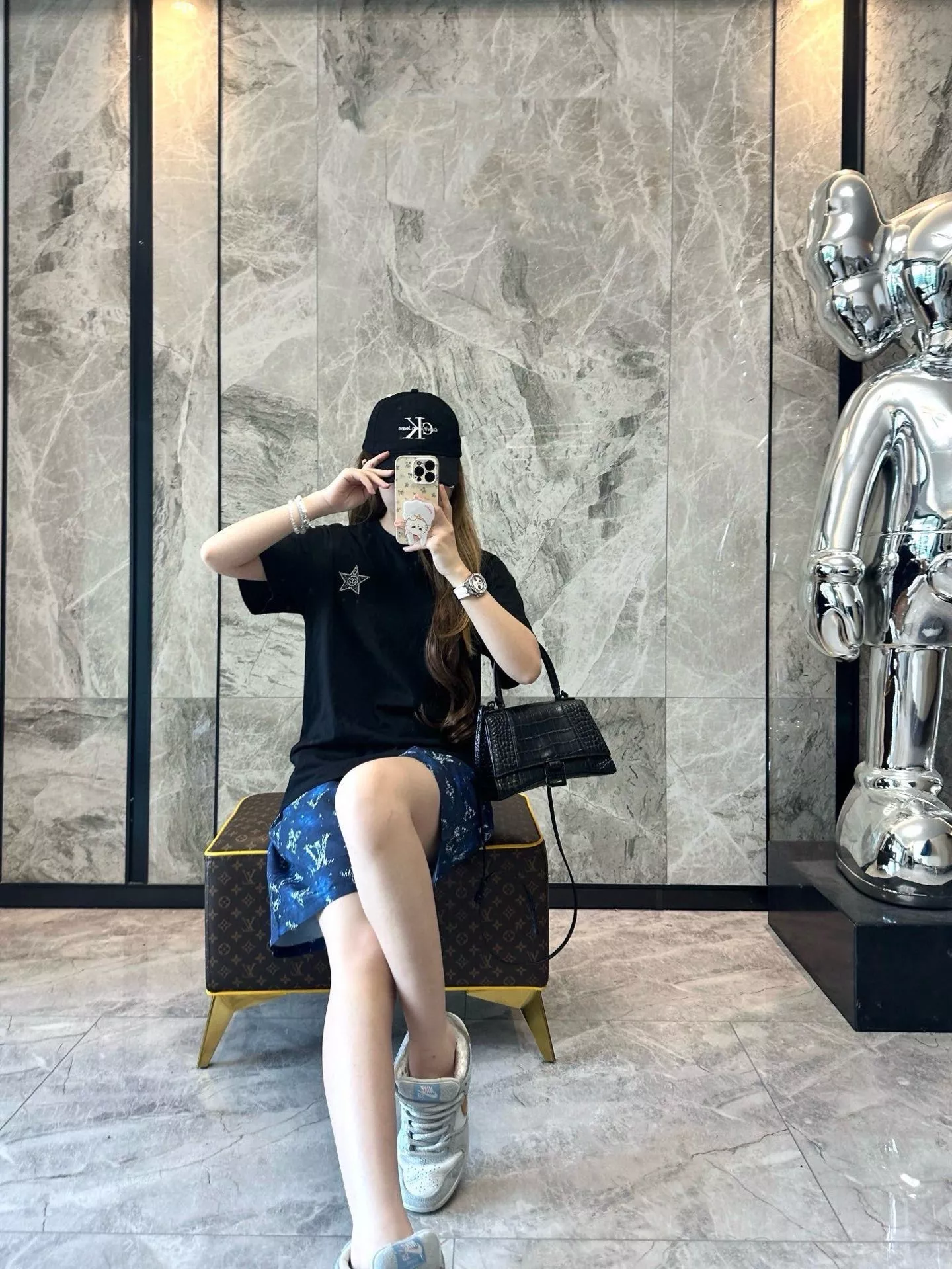 루이비통 모노그램 패턴 반바지 셋업 상세 이미지 18