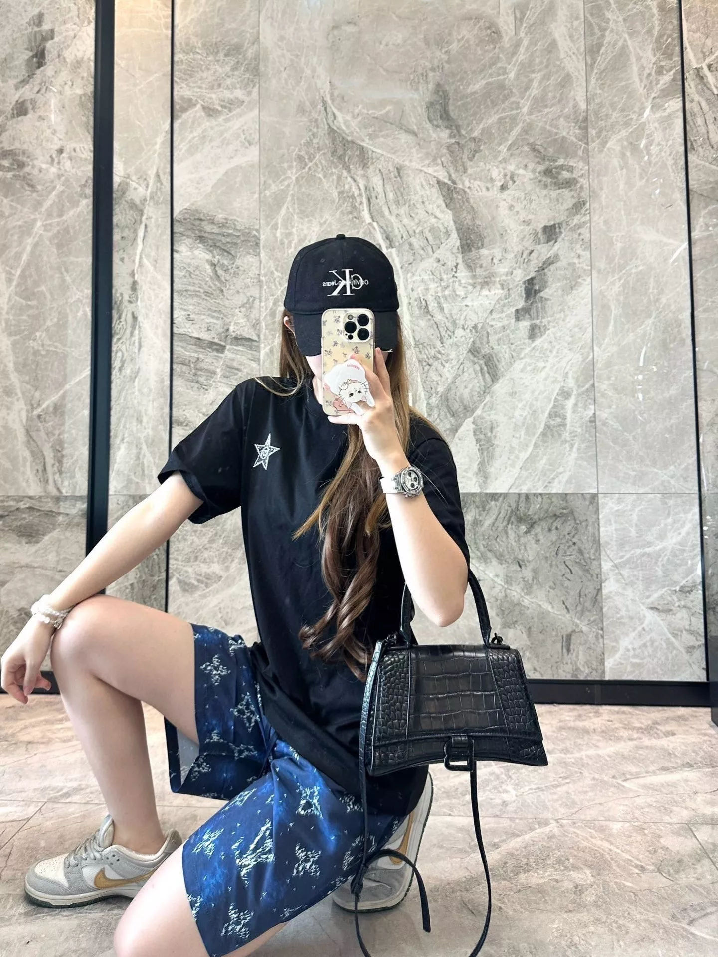 루이비통 모노그램 패턴 반바지 셋업 상세 이미지 16