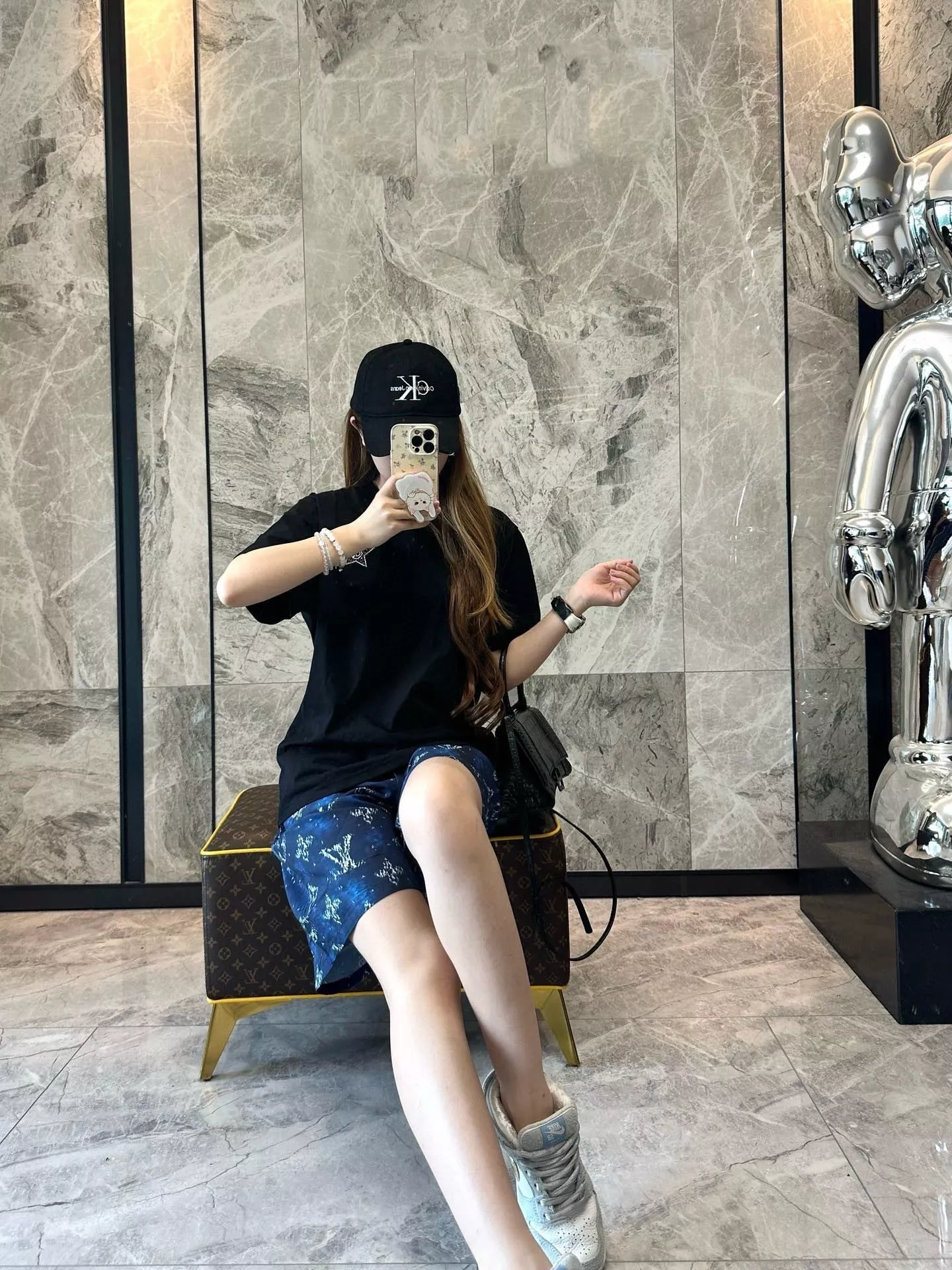 루이비통 모노그램 패턴 반바지 셋업 상세 이미지 19