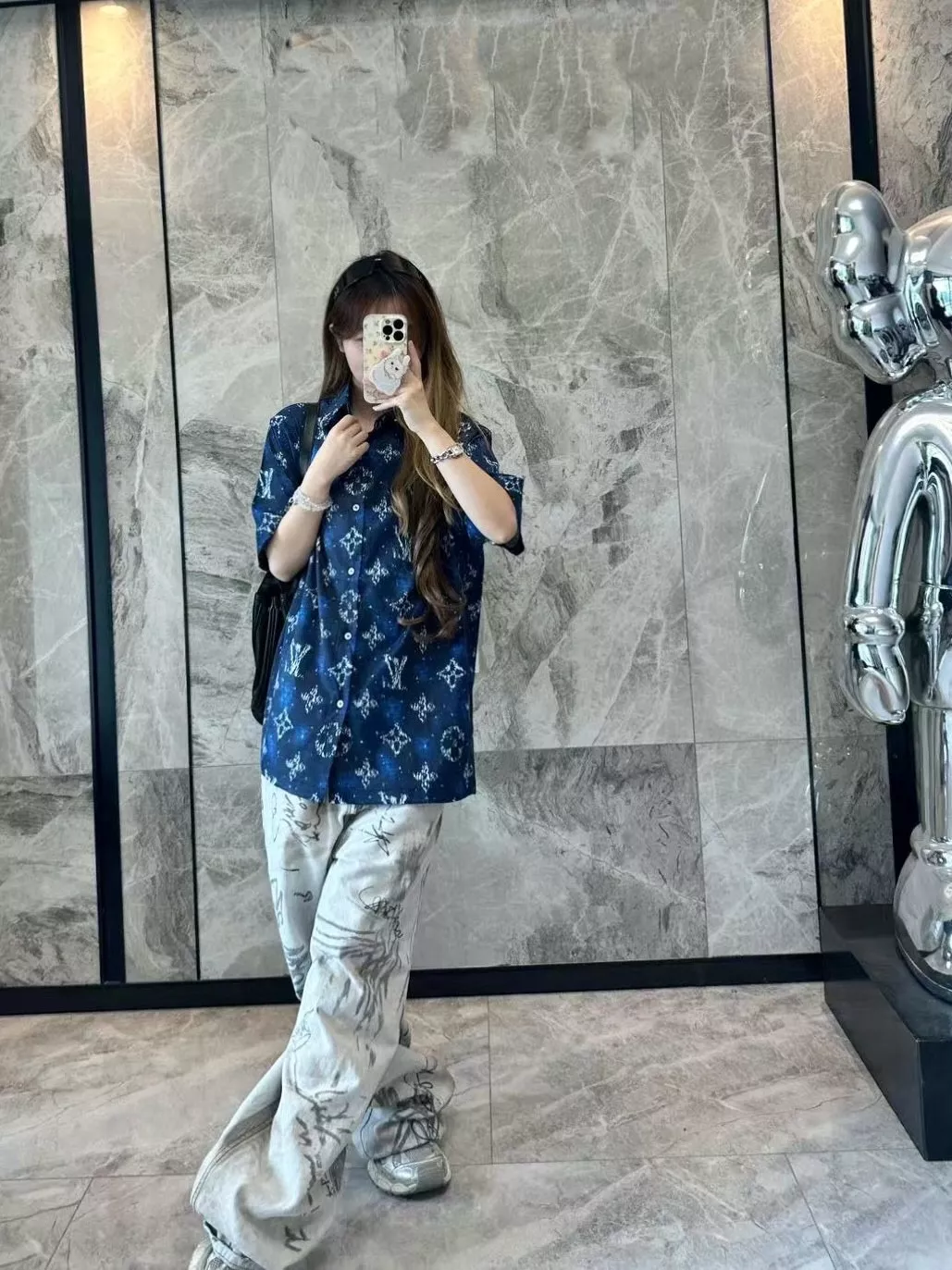 루이비통 모노그램 레가타 프린트 반소매 셔츠 세트 상세 이미지 19