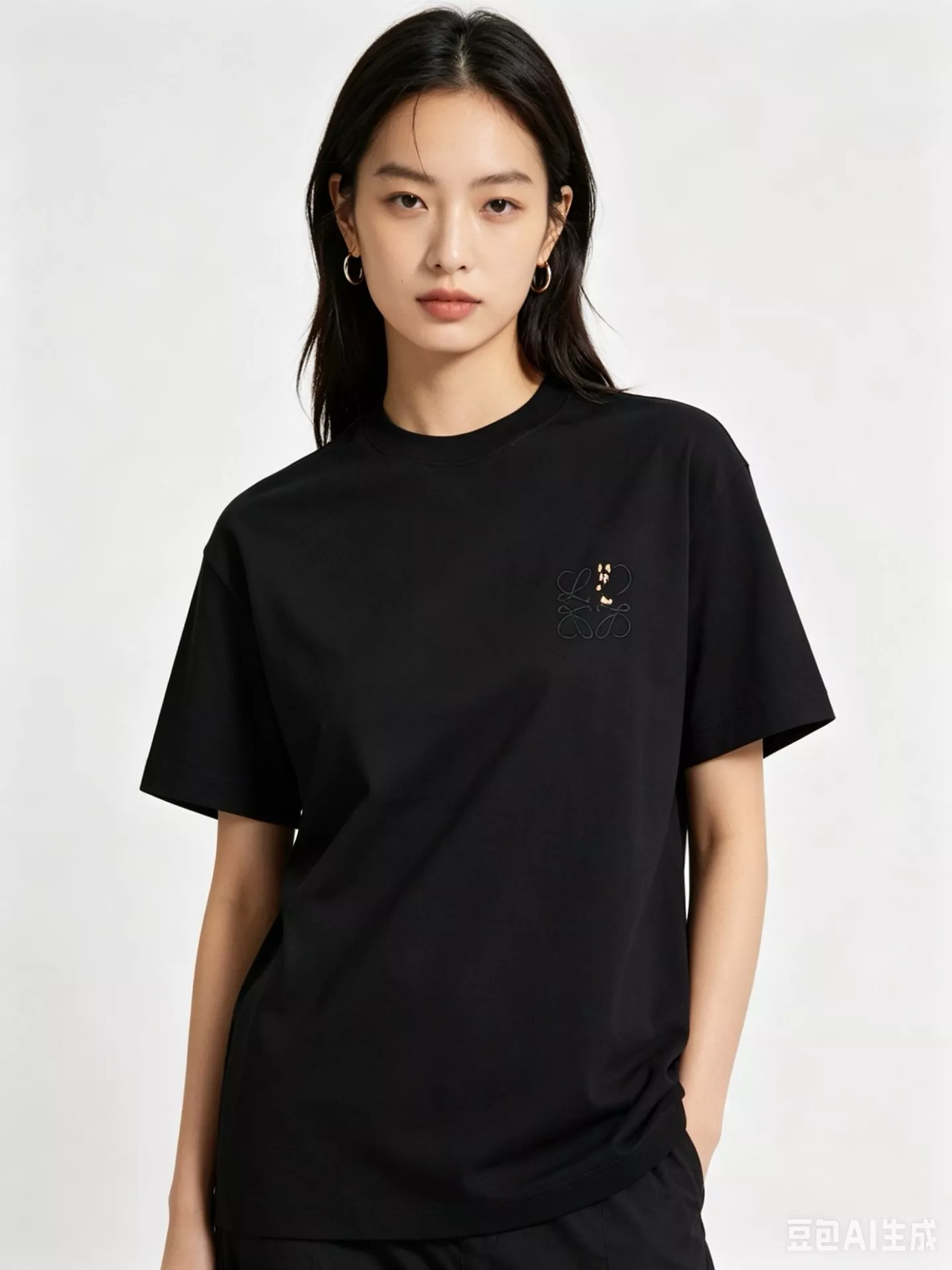 로에베 루이스 웨인 콜라보 캣 자수 반팔 상의 상세 이미지 11