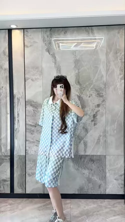 루이비통 그라데이션 다미에 반소매 상의 상세 이미지 11