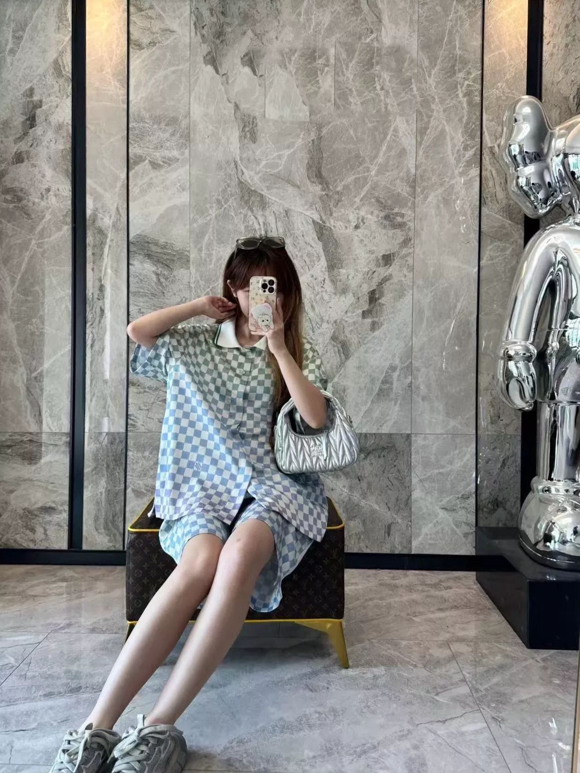 루이비통 그라데이션 다미에 반소매 상의 상세 이미지 20