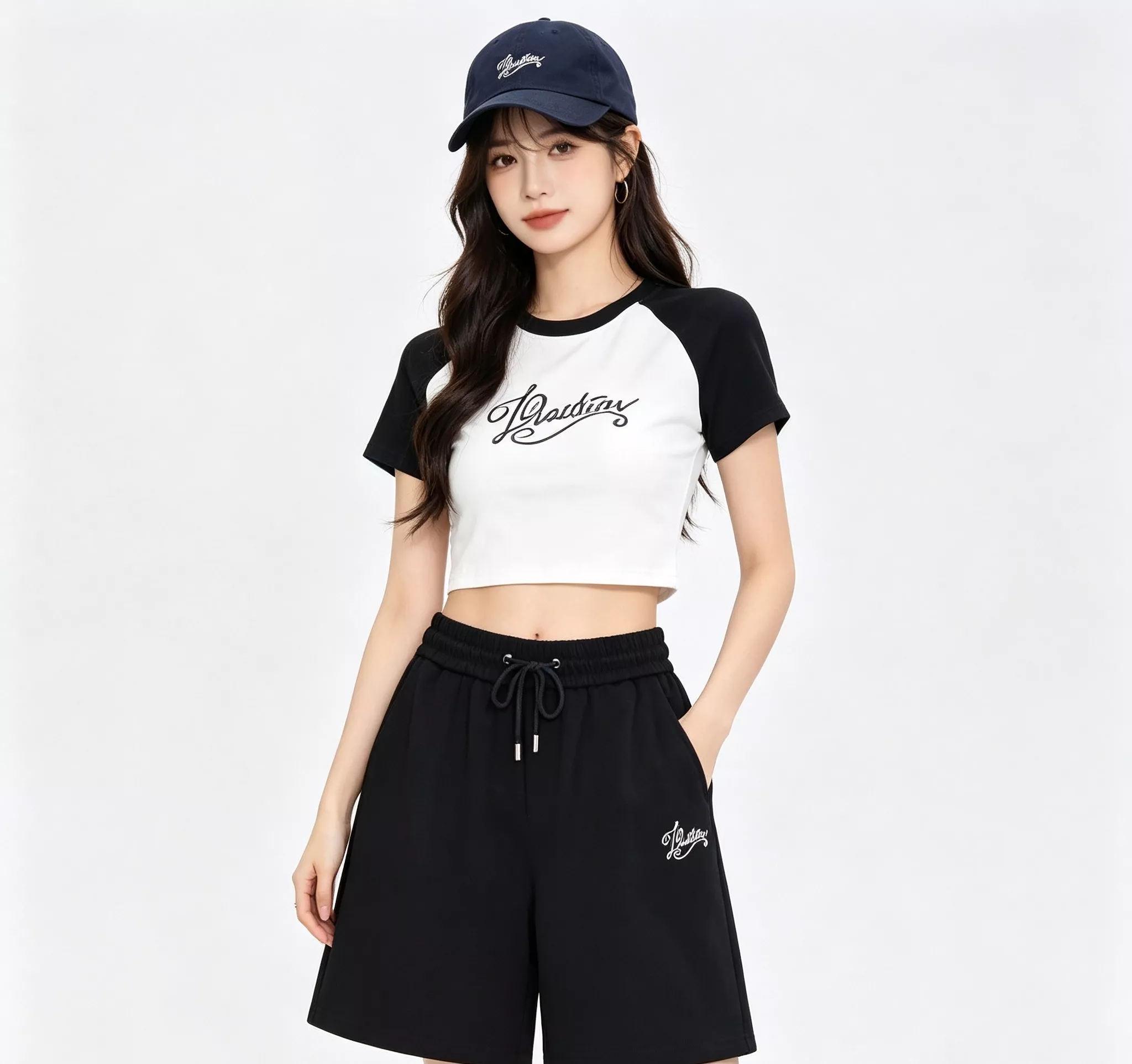 루이비통 시그니처 자수 로고 반바지 상세 이미지 18