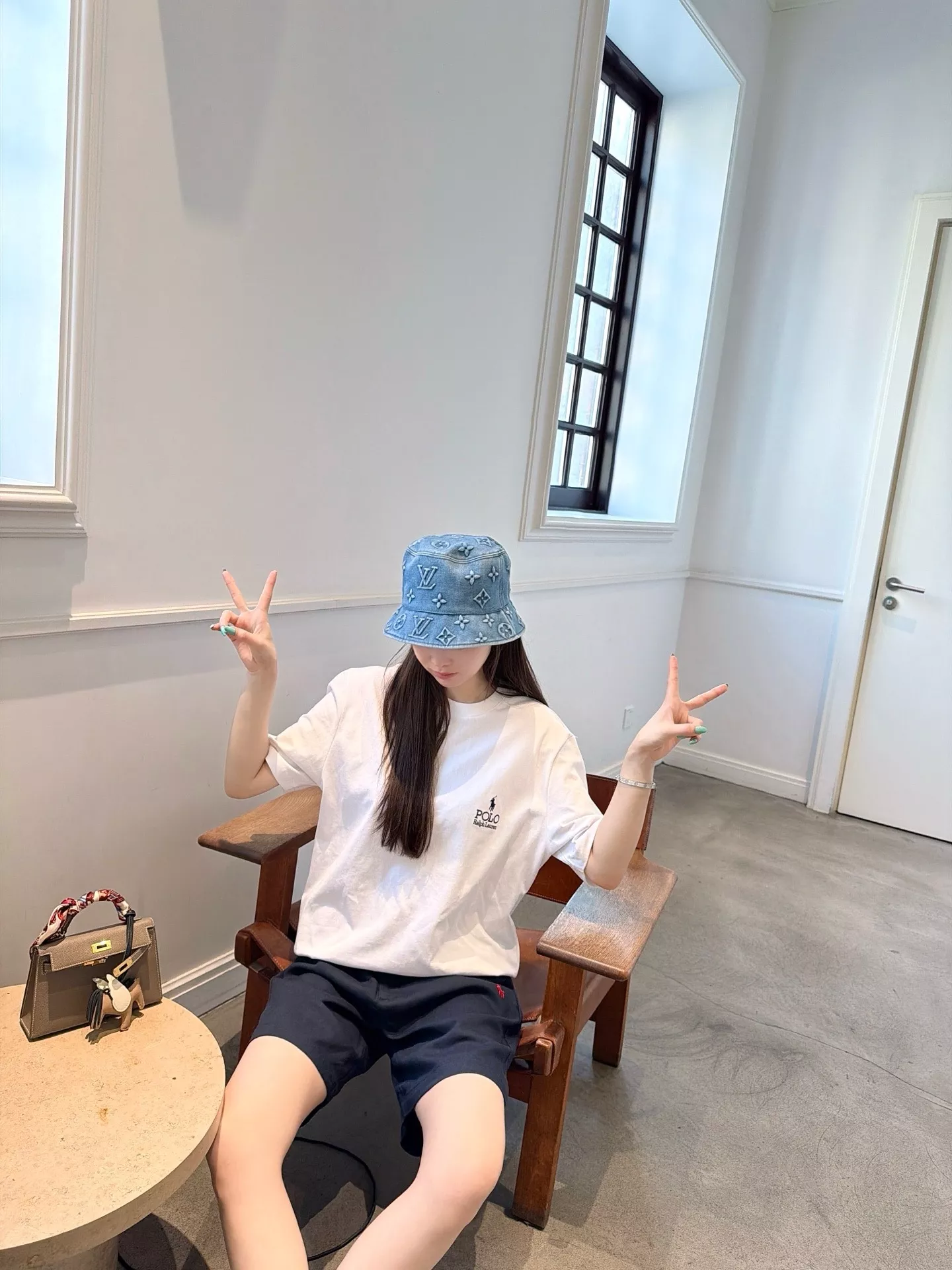 랄프로렌 자수 로고 린넨 혼방 밴딩 반바지 상세 이미지 16