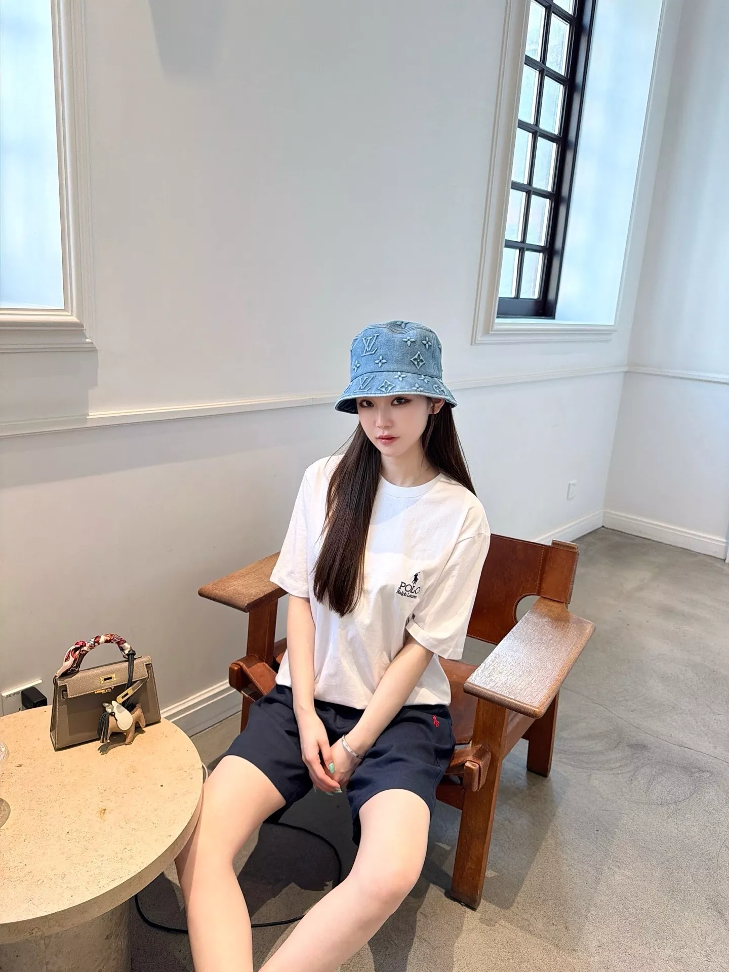 랄프로렌 자수 로고 린넨 혼방 밴딩 반바지 상세 이미지 15