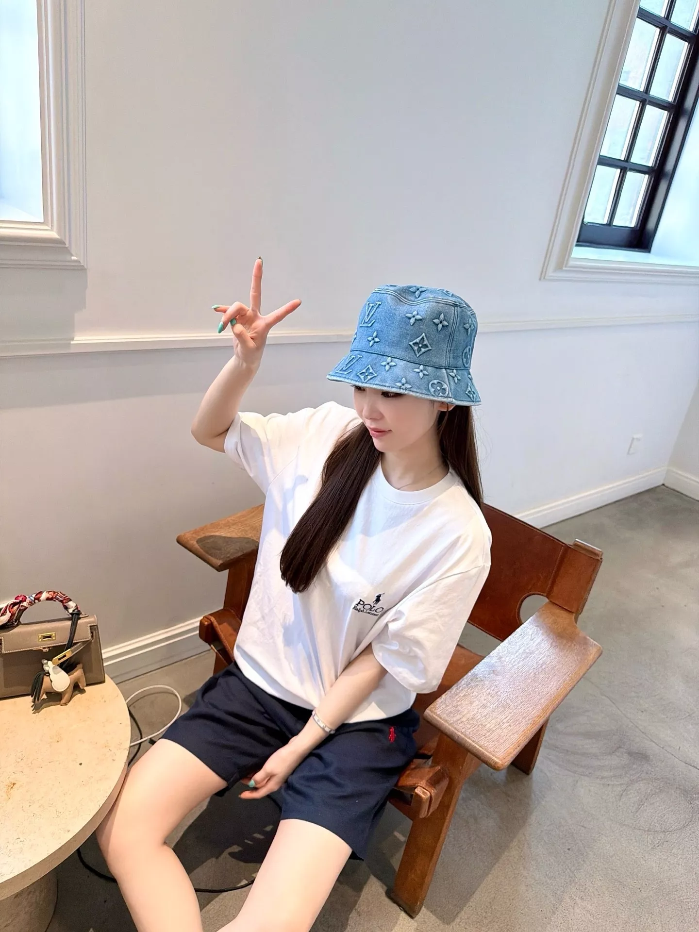 랄프로렌 자수 로고 린넨 혼방 밴딩 반바지 상세 이미지 18