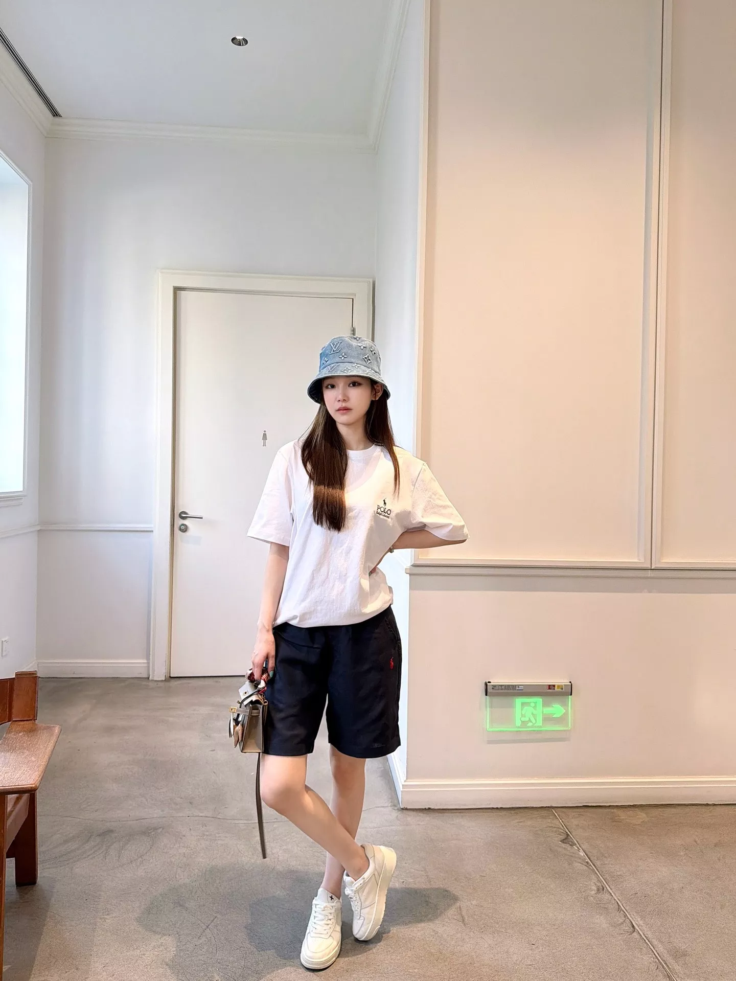 랄프로렌 자수 로고 린넨 혼방 밴딩 반바지 상세 이미지 19