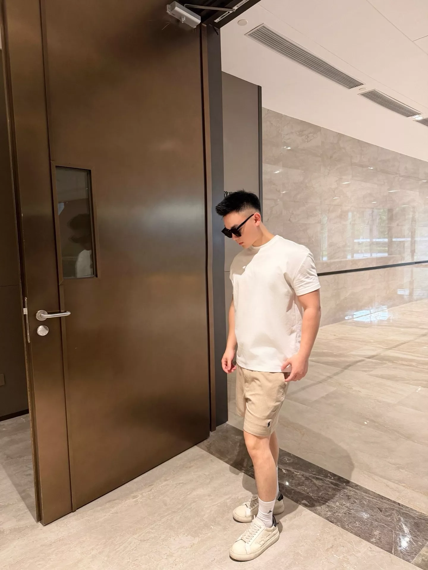랄프로렌 리넨 자수 포인트 반바지 상세 이미지 19