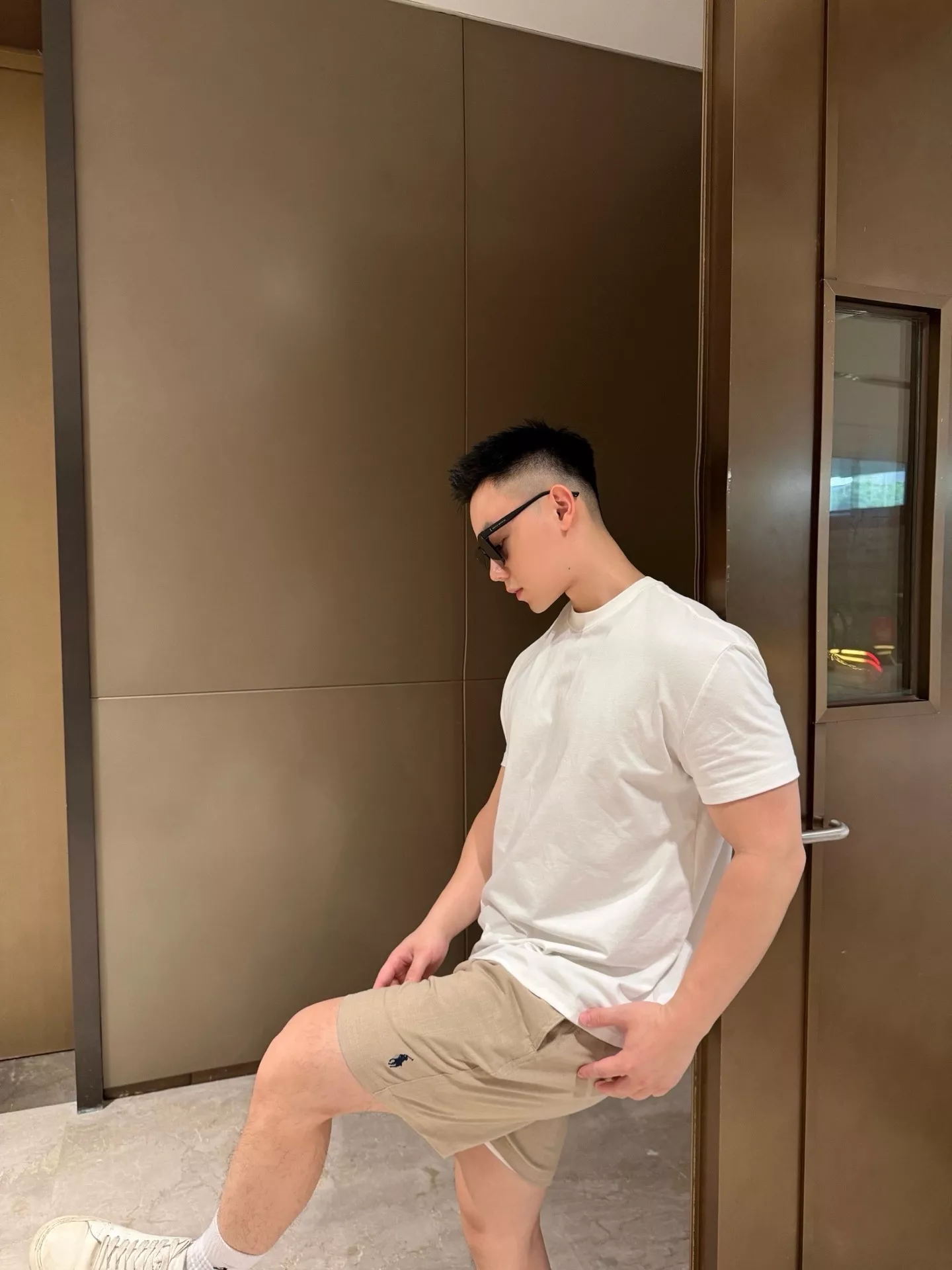 랄프로렌 리넨 자수 포인트 반바지 상세 이미지 15