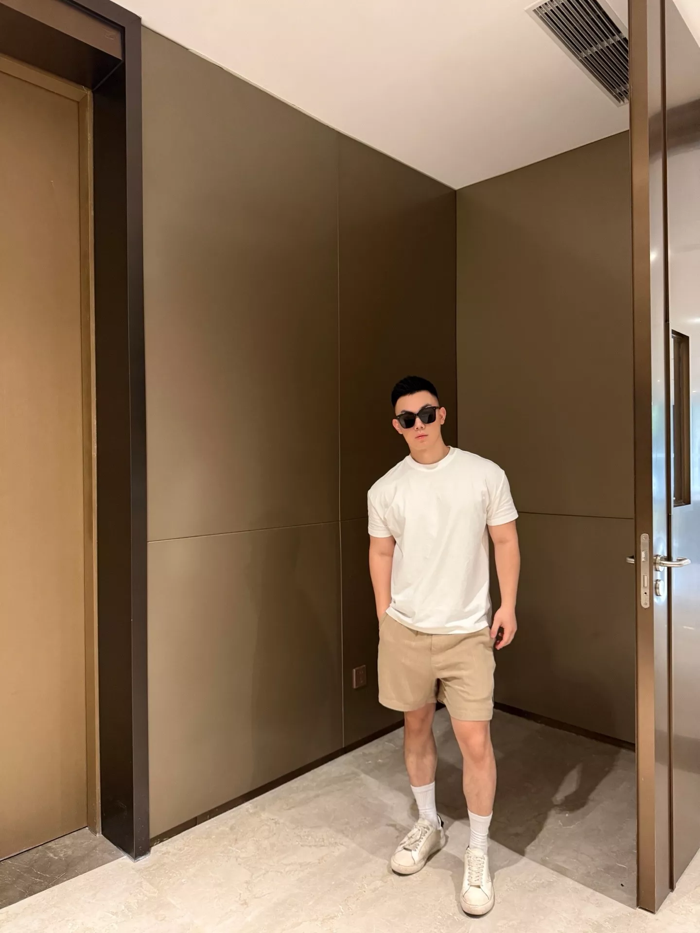 랄프로렌 리넨 자수 포인트 반바지 상세 이미지 17