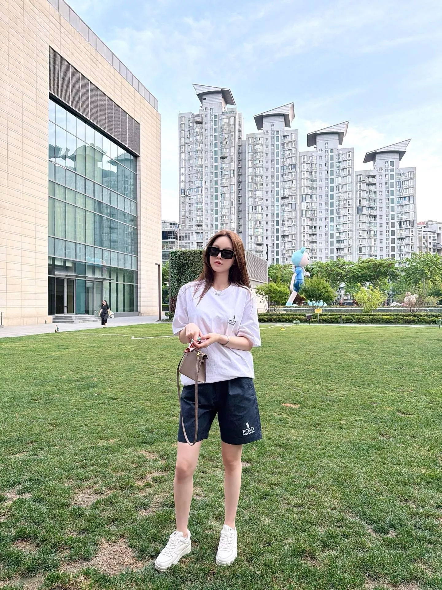 랄프로렌 전마 자수 린넨 혼방 밴딩 반바지 상세 이미지 19