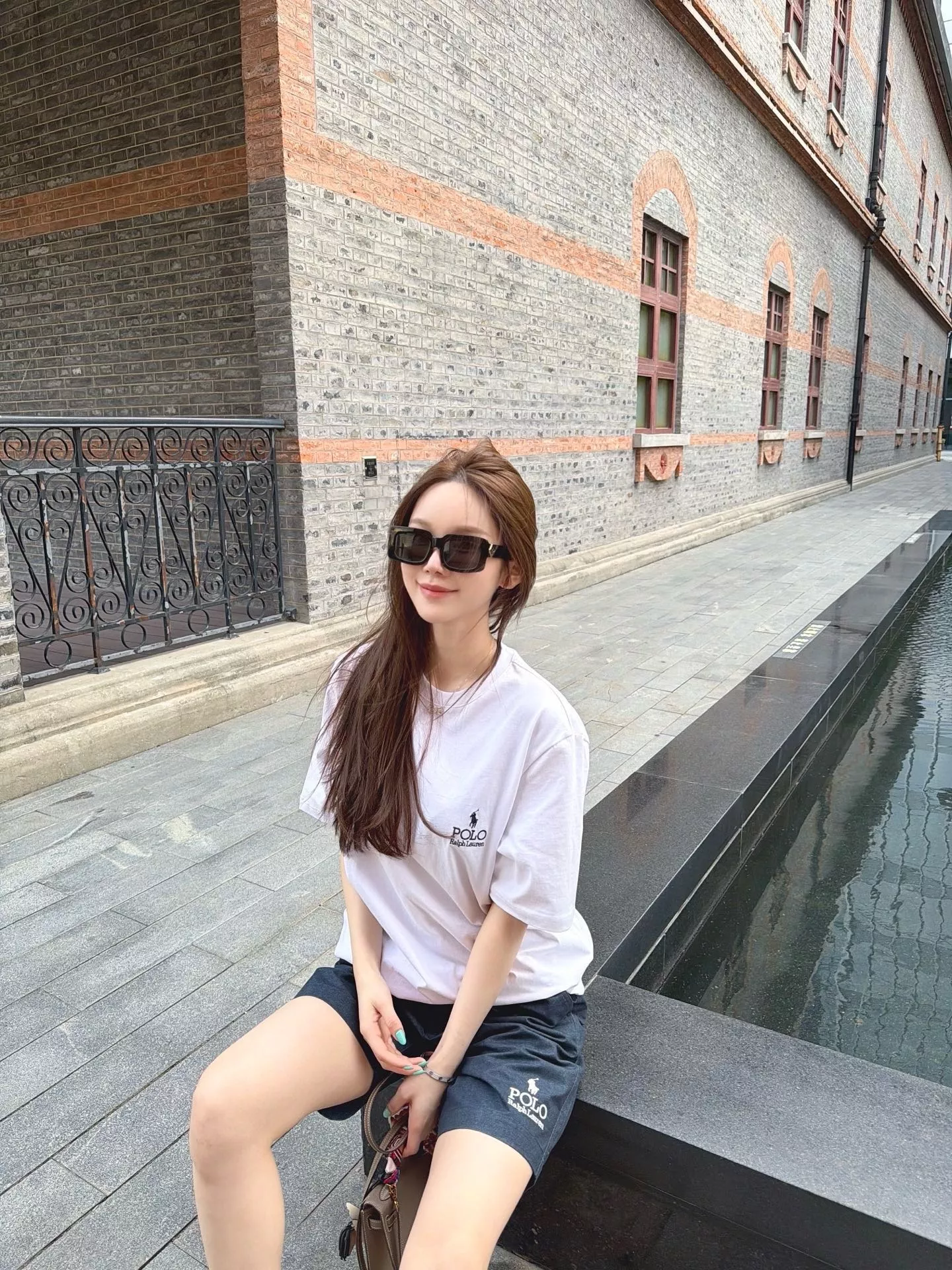 랄프로렌 전마 자수 린넨 혼방 밴딩 반바지 상세 이미지 15