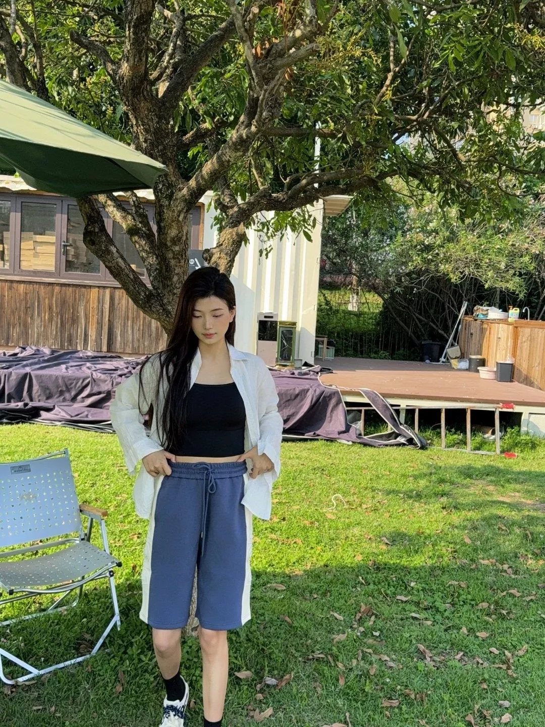 디올 측면 배색 로고 엠보 쇼츠 상세 이미지 14