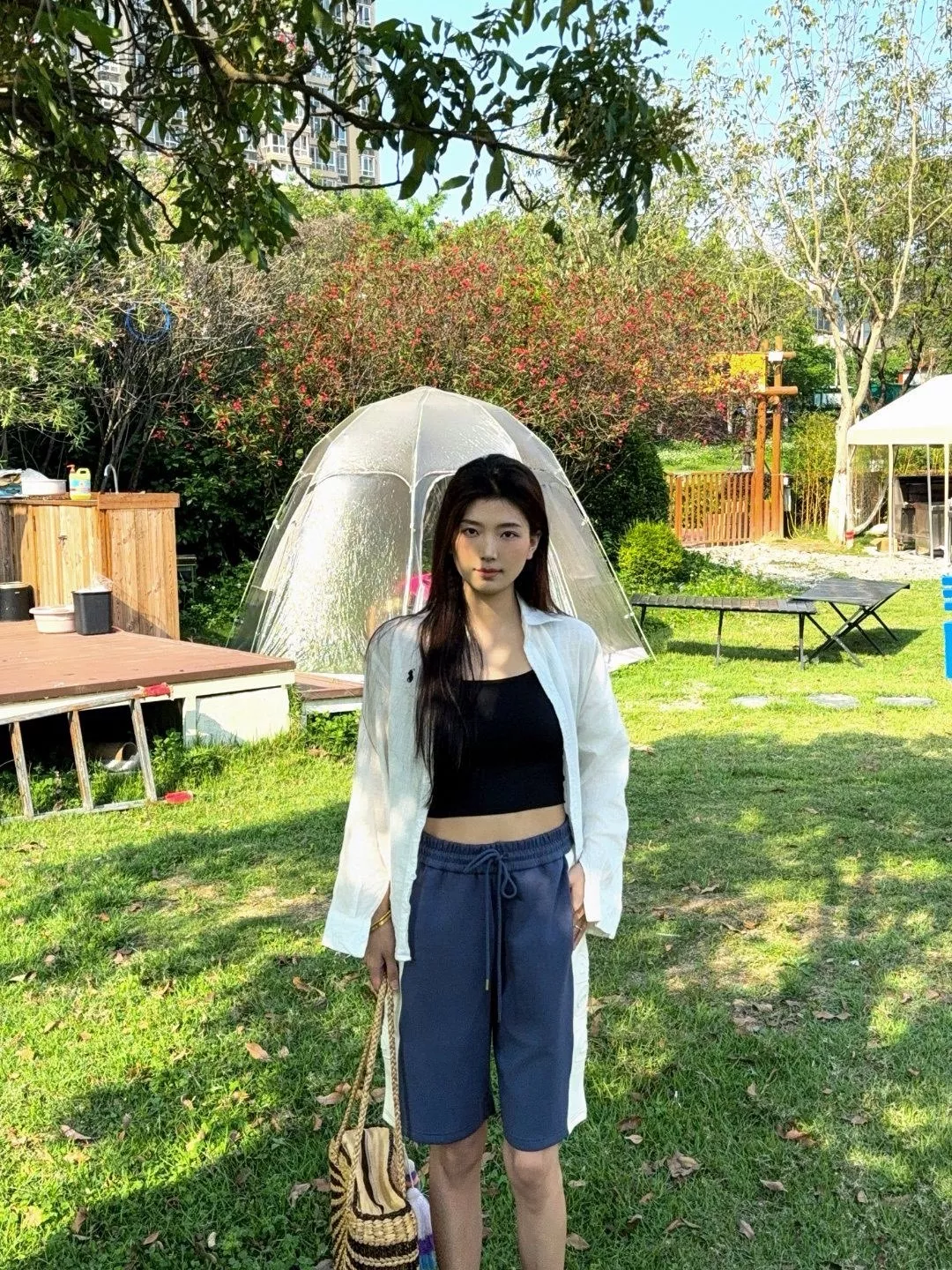 디올 측면 배색 로고 엠보 쇼츠 상세 이미지 15